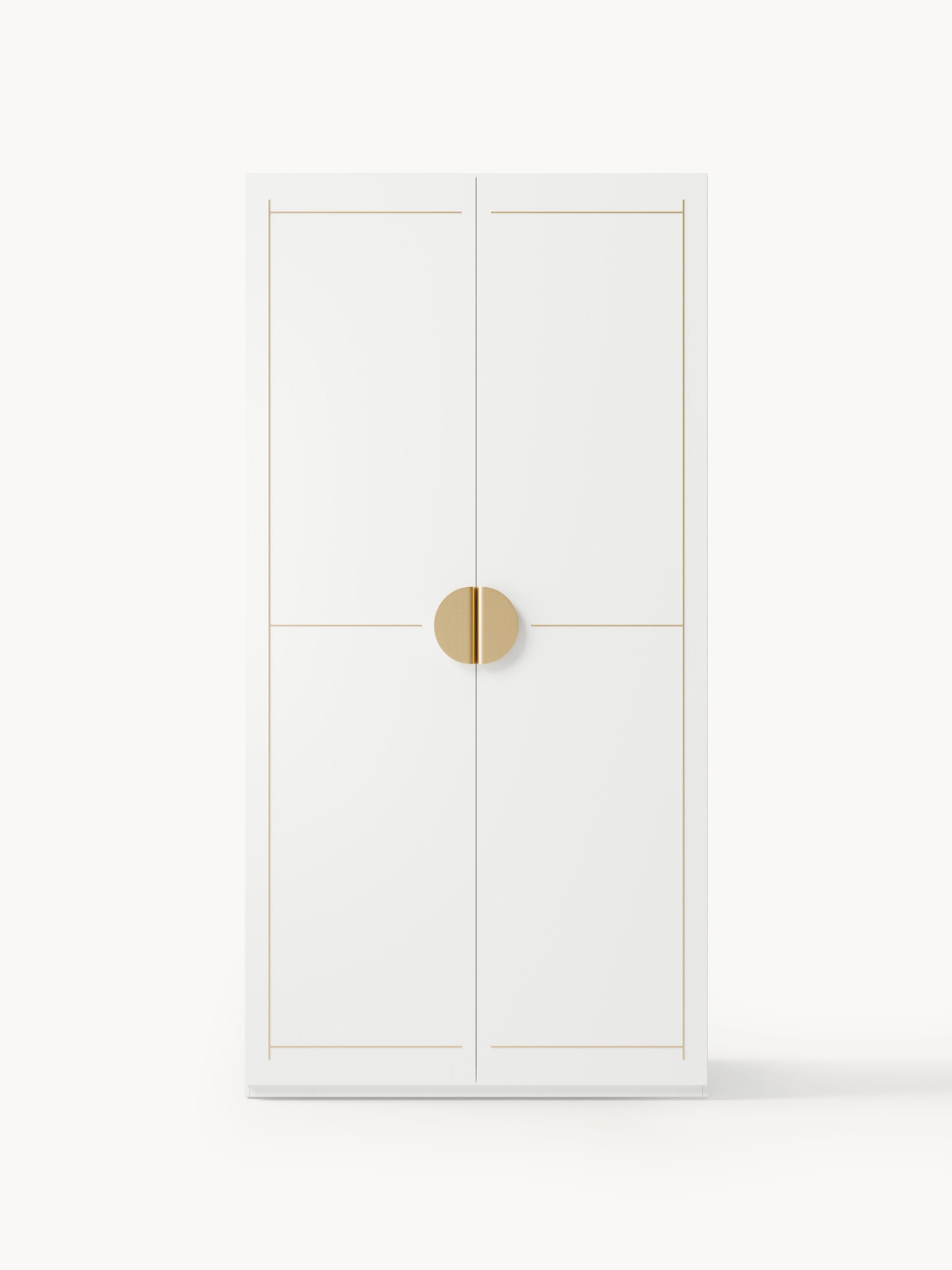 Denise Modular Hinged Door Wardrobe, 100 cm Wide, in various sizes