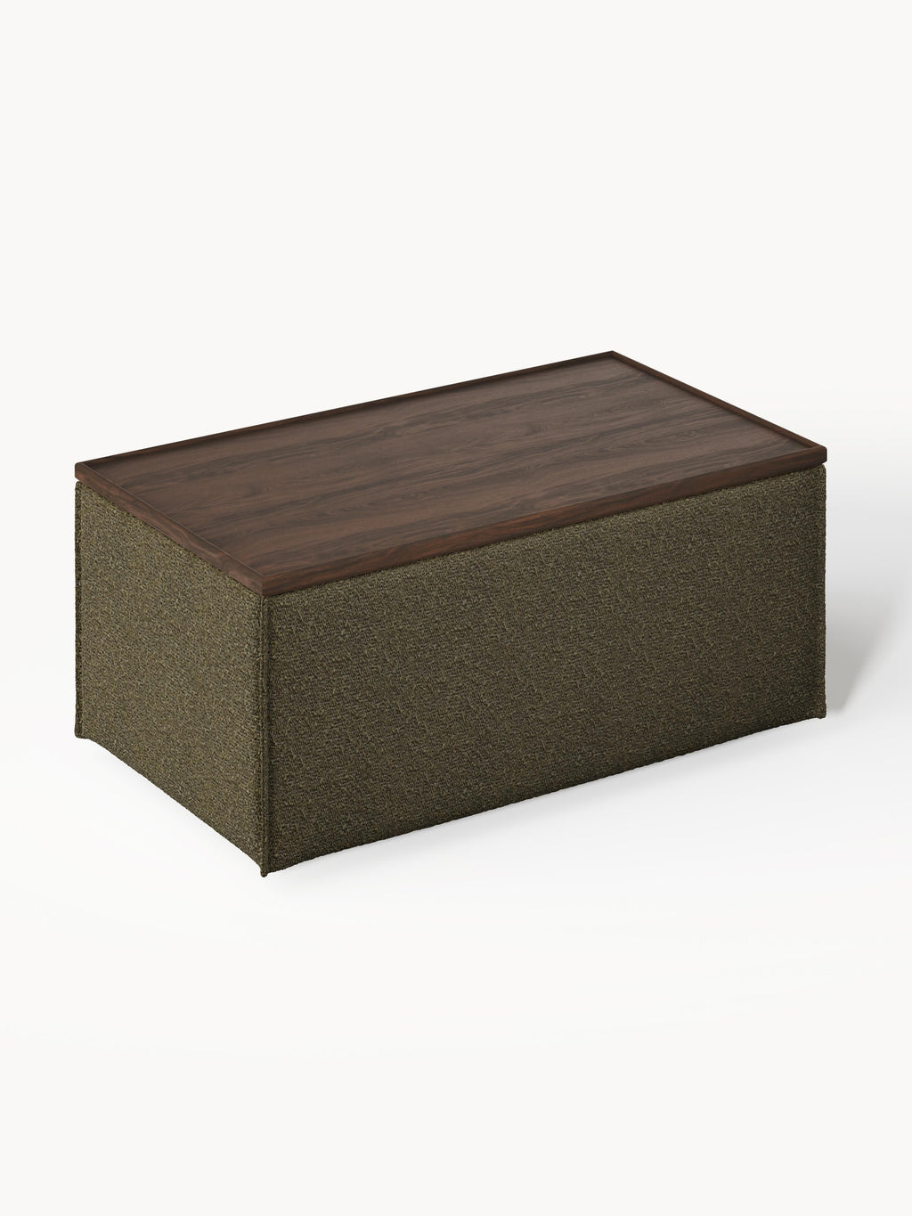 Lennon Bouclé Ottoman with Storage