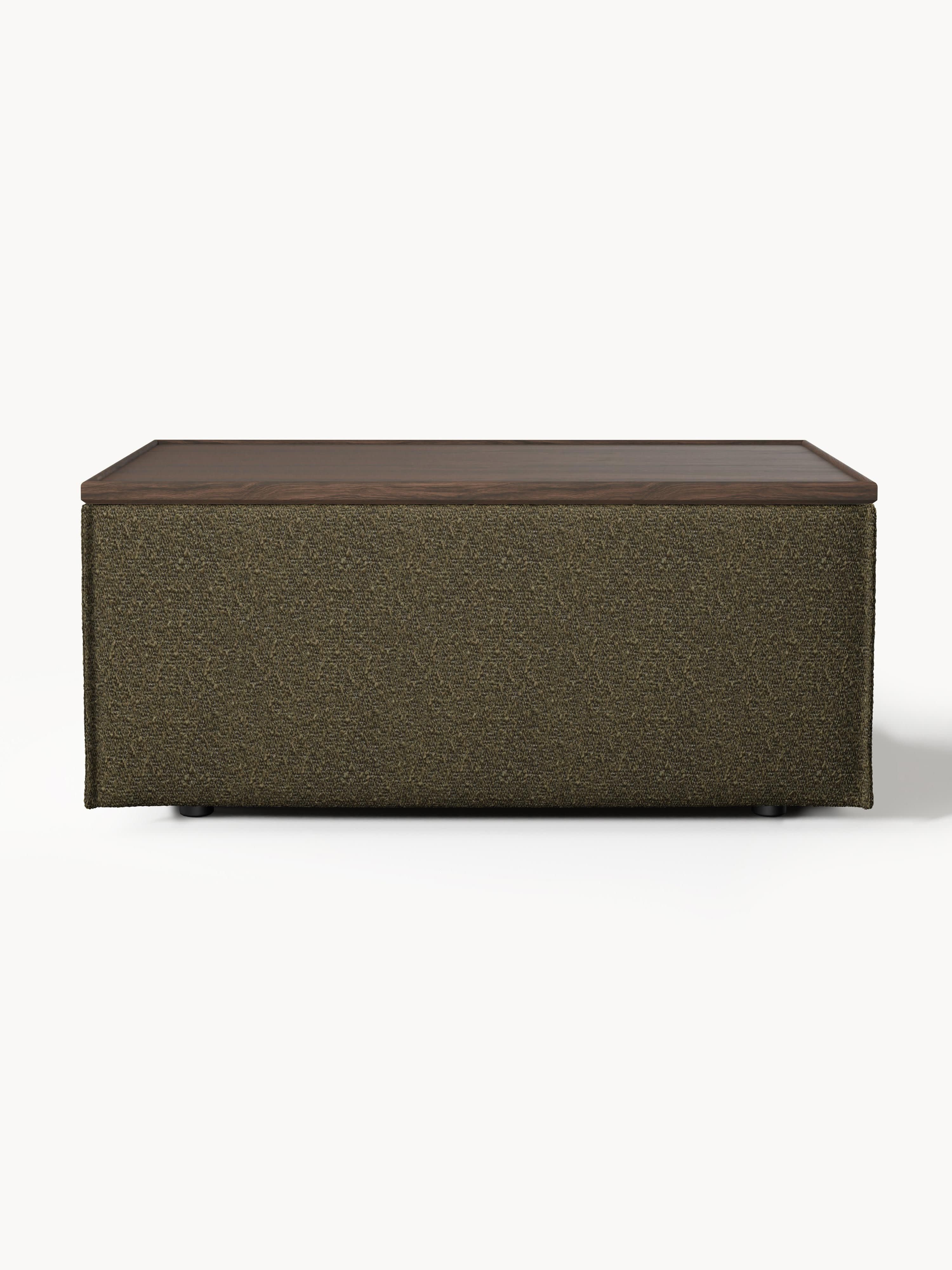 Lennon Bouclé Ottoman with Storage