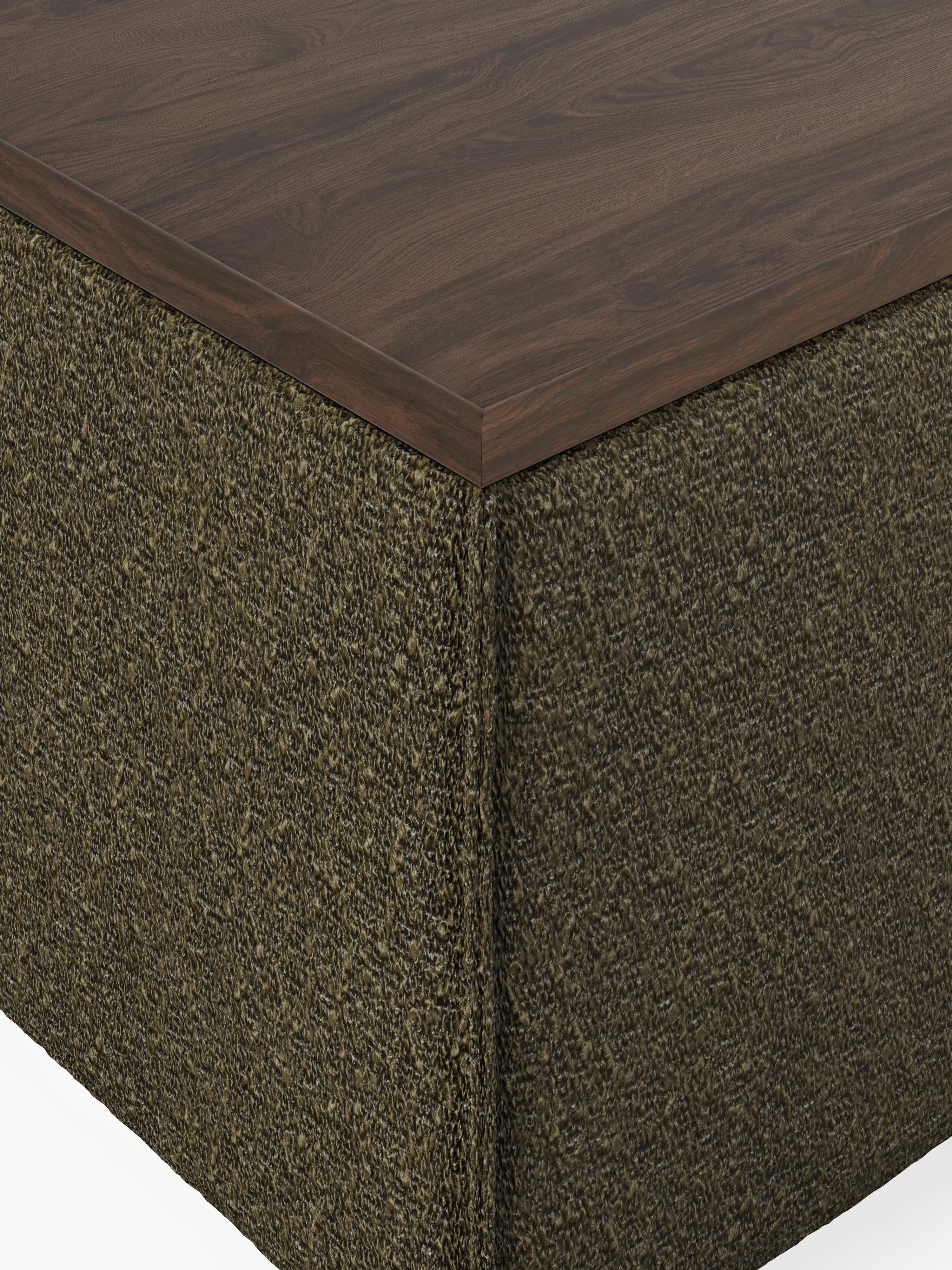 Lennon Bouclé Ottoman with Storage