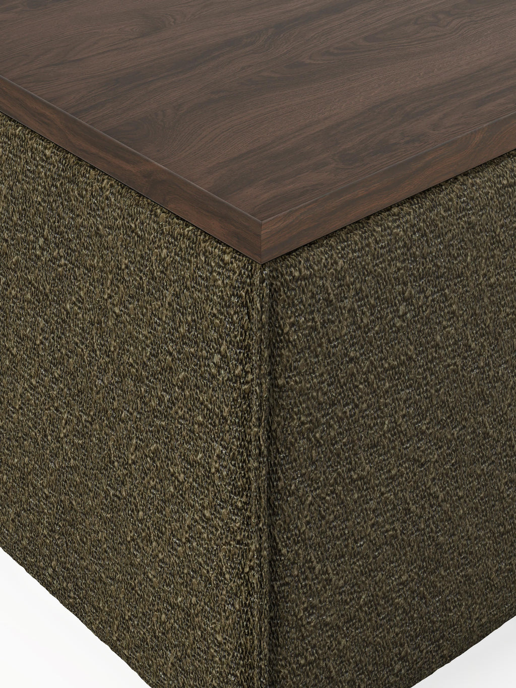 Lennon Bouclé Ottoman with Storage