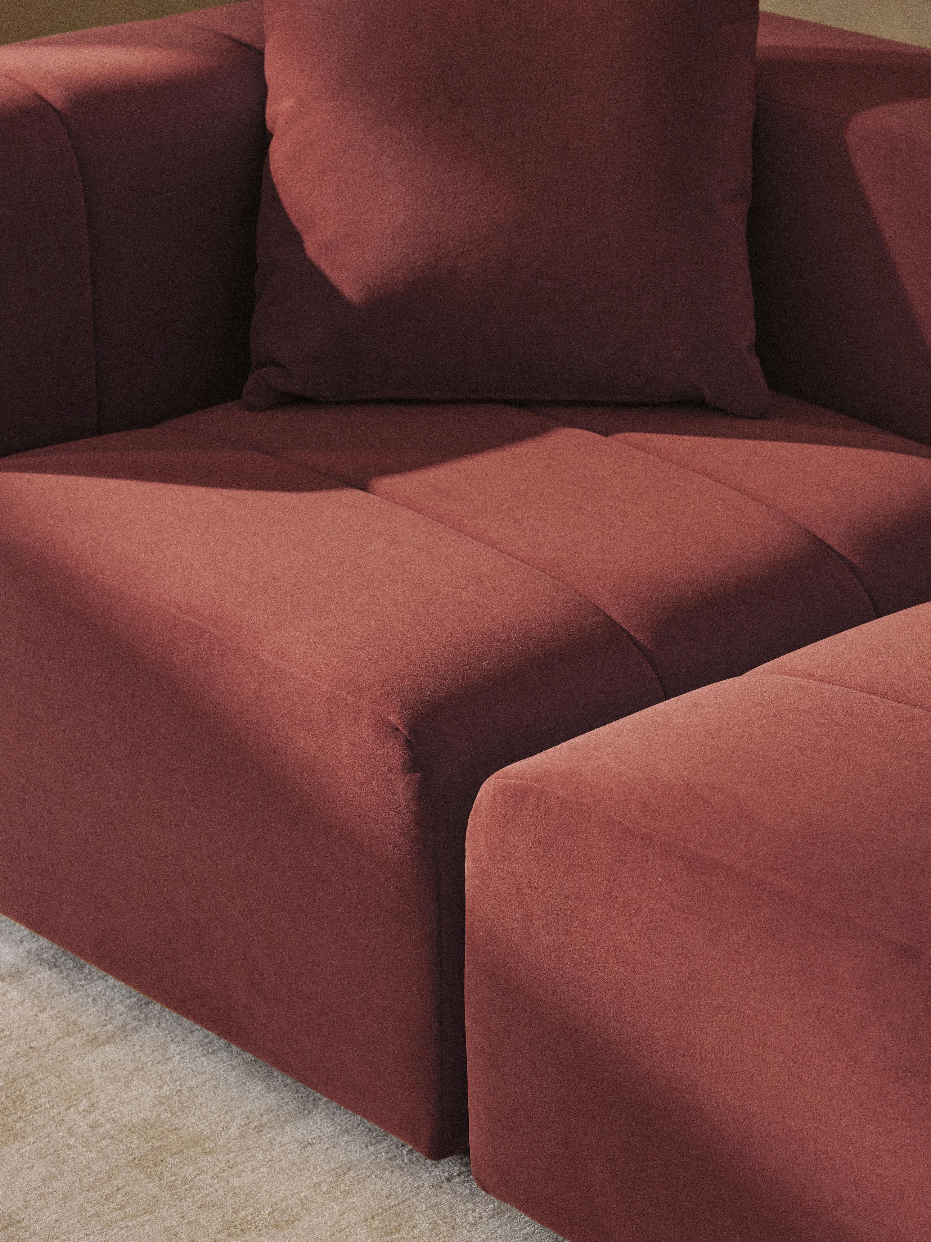 Lena Modular Velvet Sofa (2-seater)
