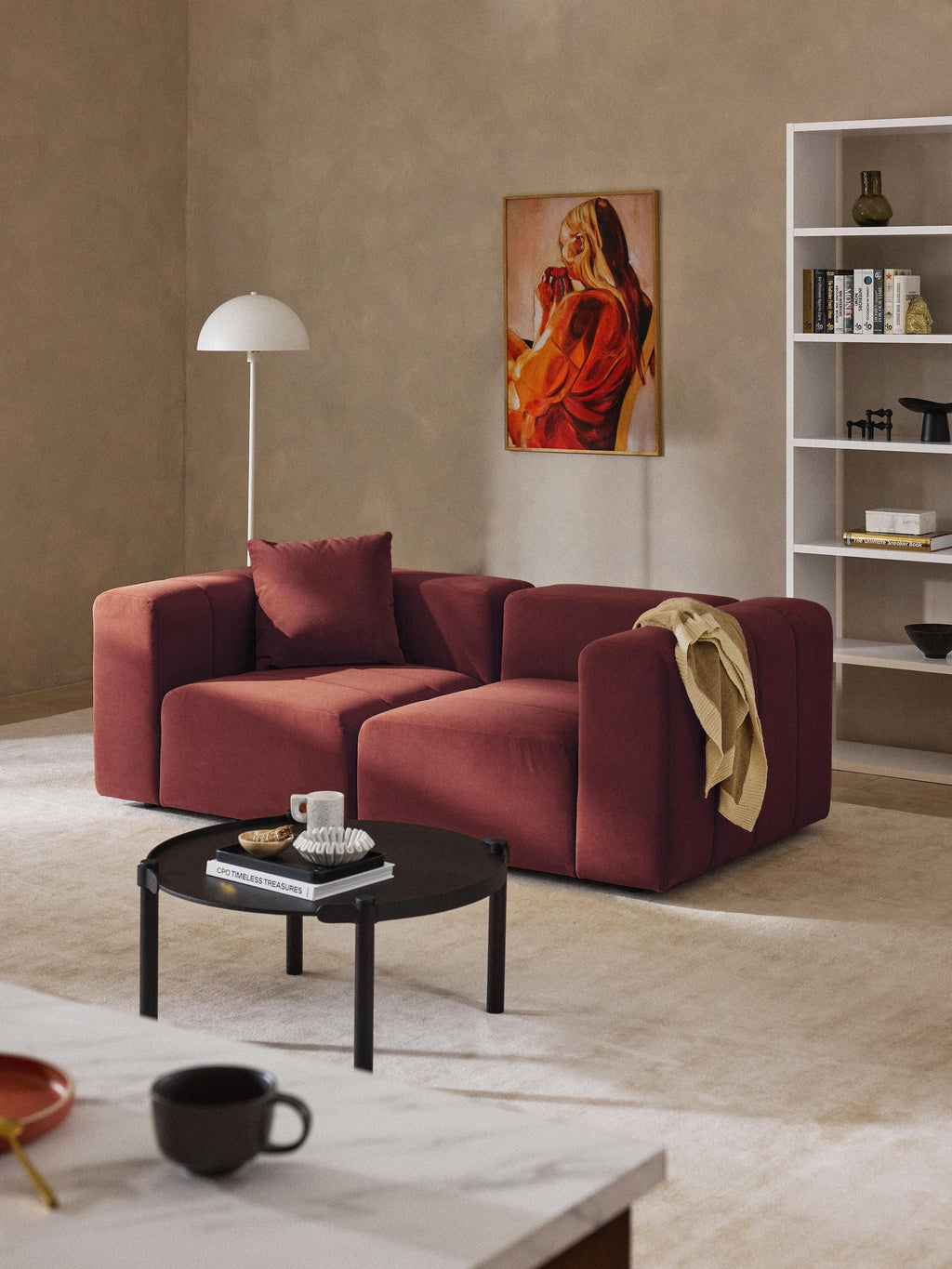 Lena Modular Velvet Sofa (2-seater)