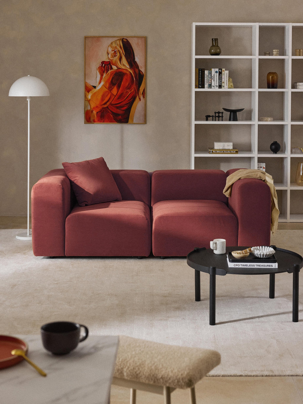 Lena Modular Velvet Sofa (2-seater)