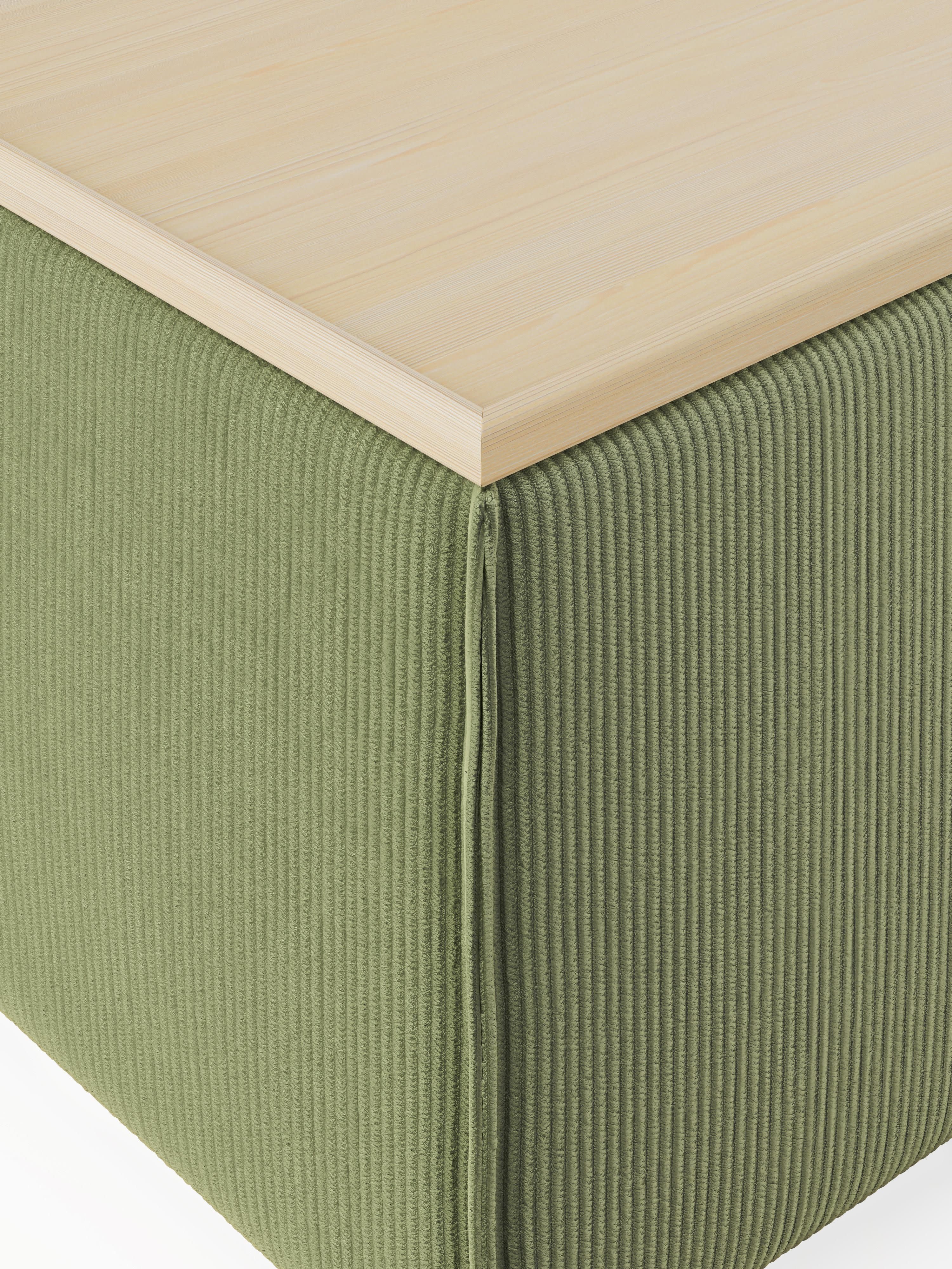Lennon Corduroy Ottoman with Storage