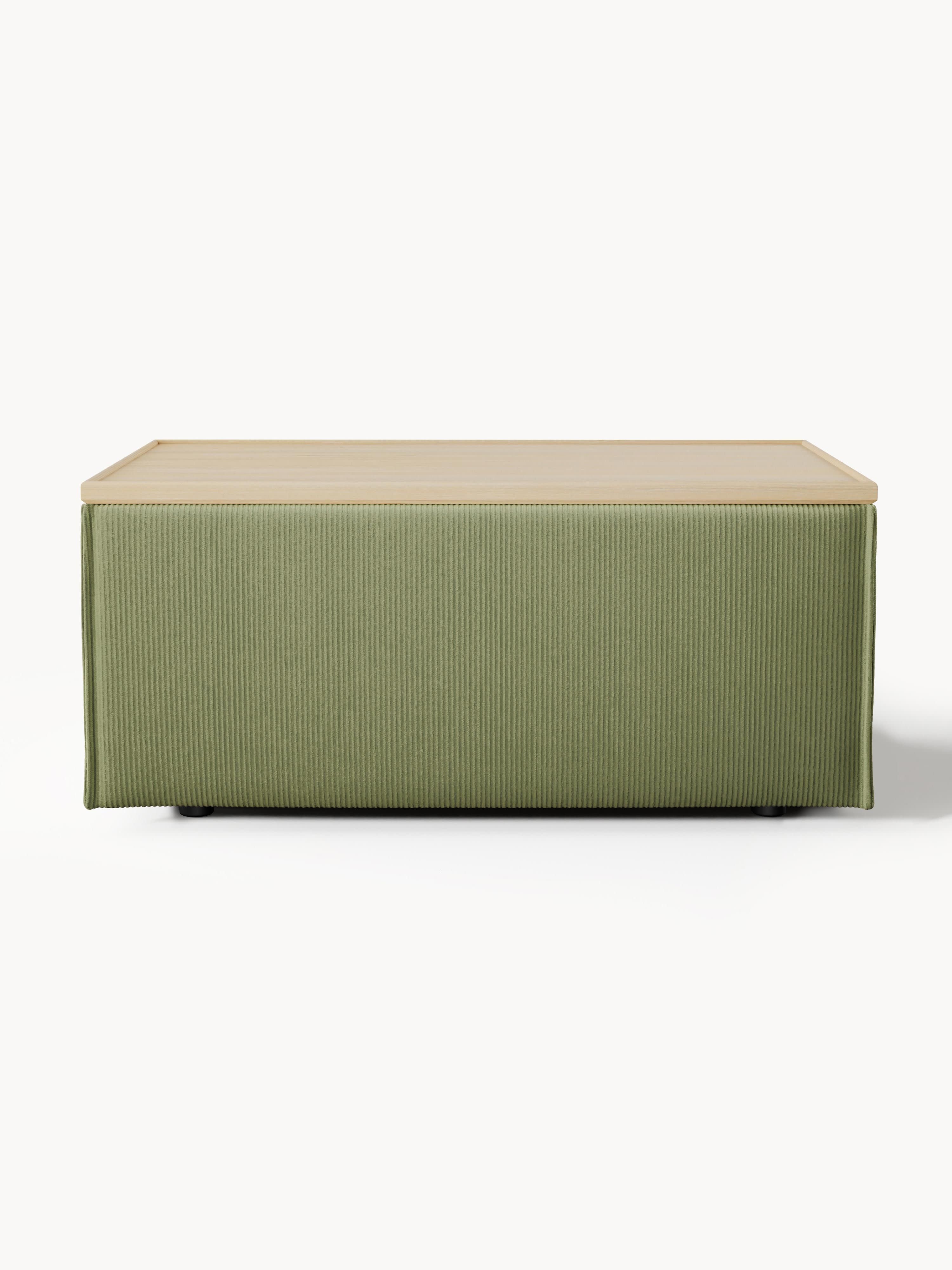 Lennon Corduroy Ottoman with Storage