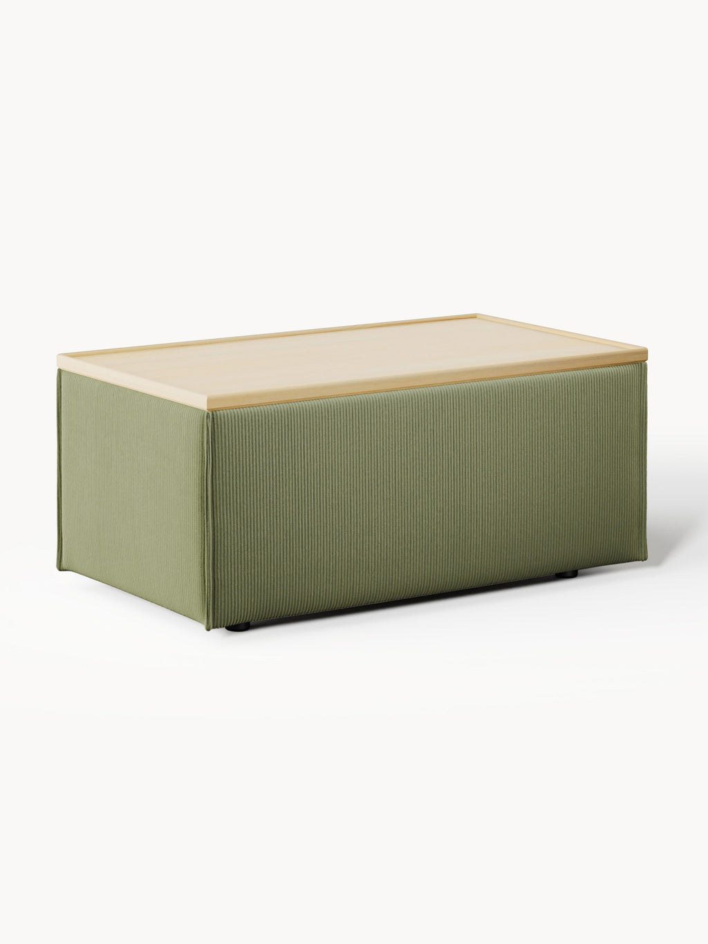 Gallery image 1 - Corduroy Ottoman Lennon with Storage