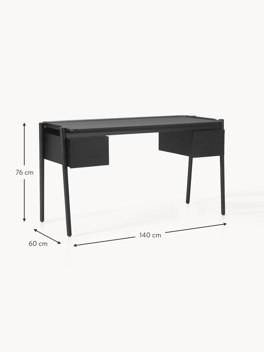 Libby Wooden Desk with Drawers