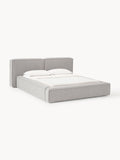 Gallery image 1 - Upholstered Bouclé Bed Lennon with Storage Space
