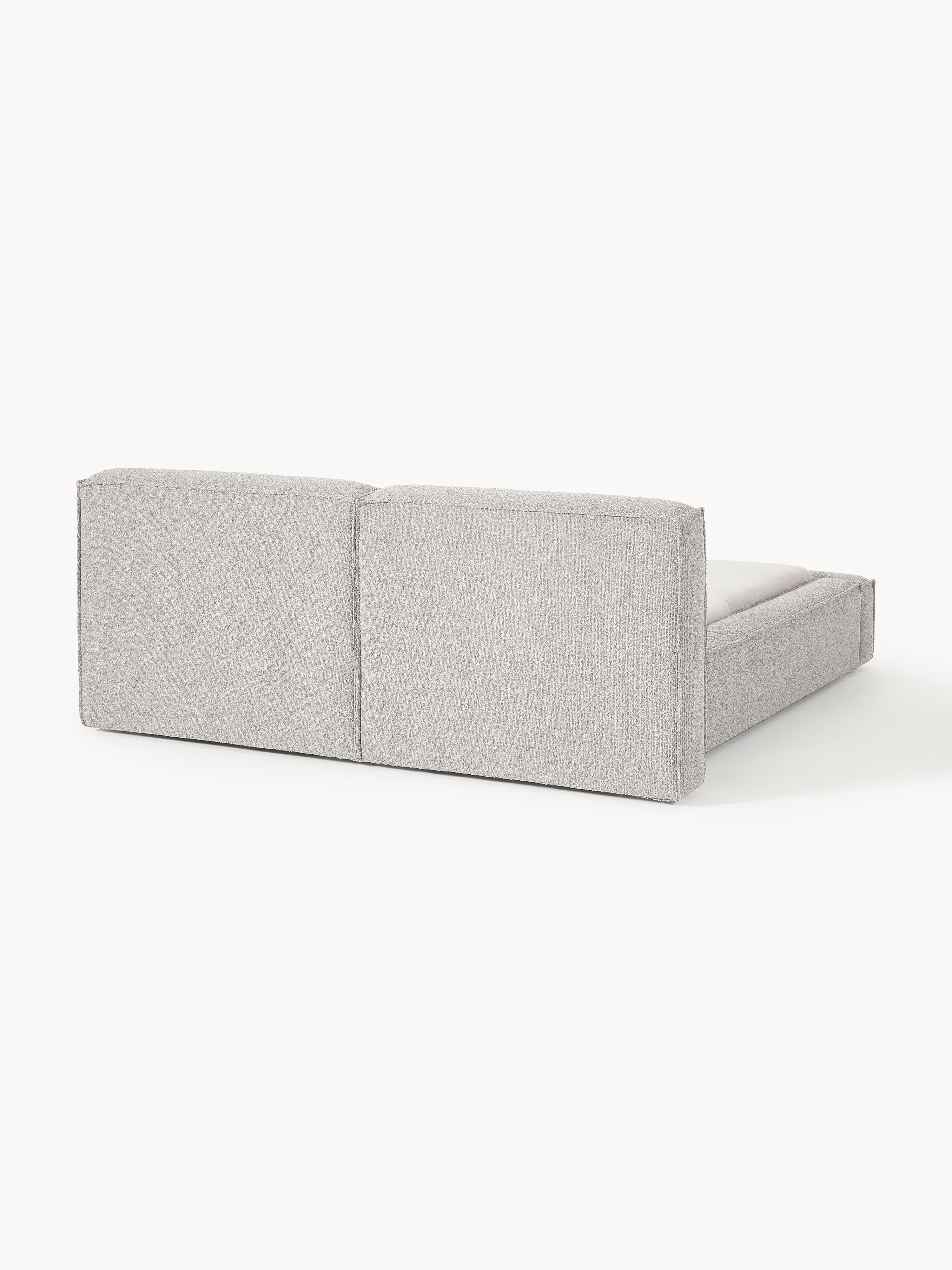 Lennon Upholstered Bouclé Bed with Storage Space
