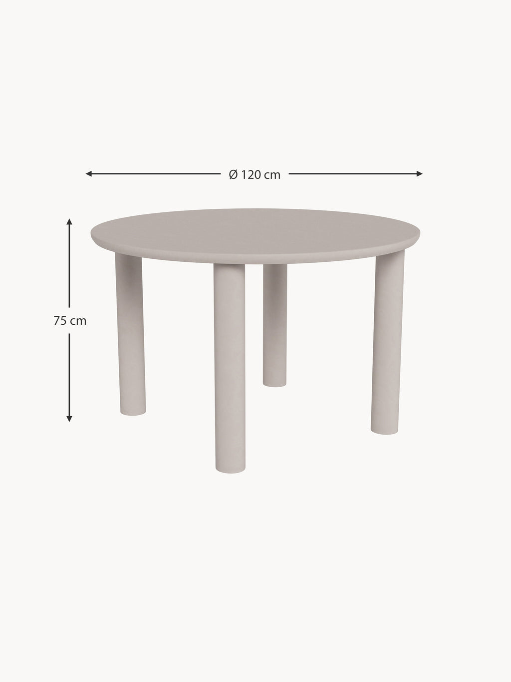 Magee Round Dining Table, Ø 120 cm