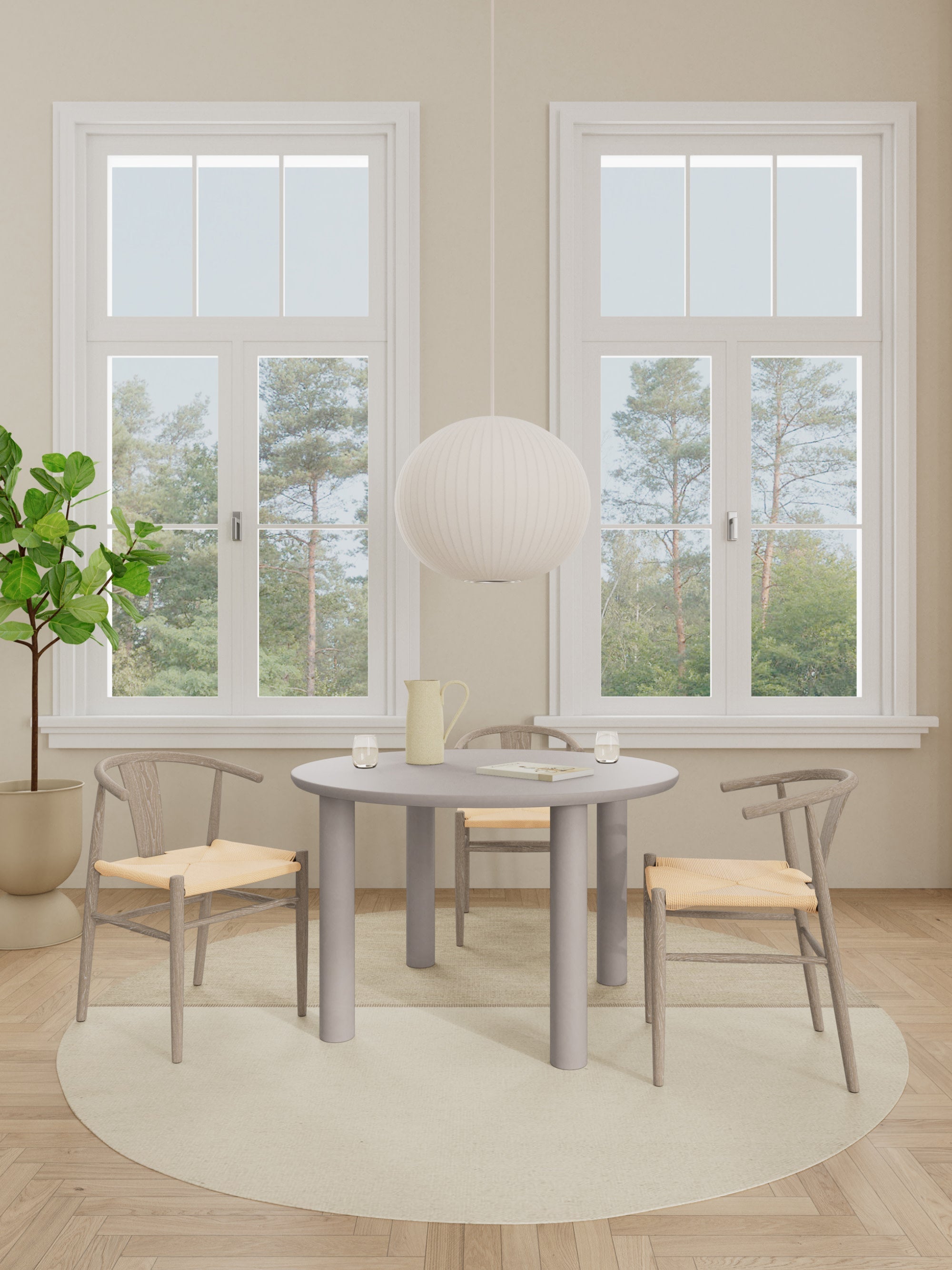Magee Round Dining Table, Ø 120 cm