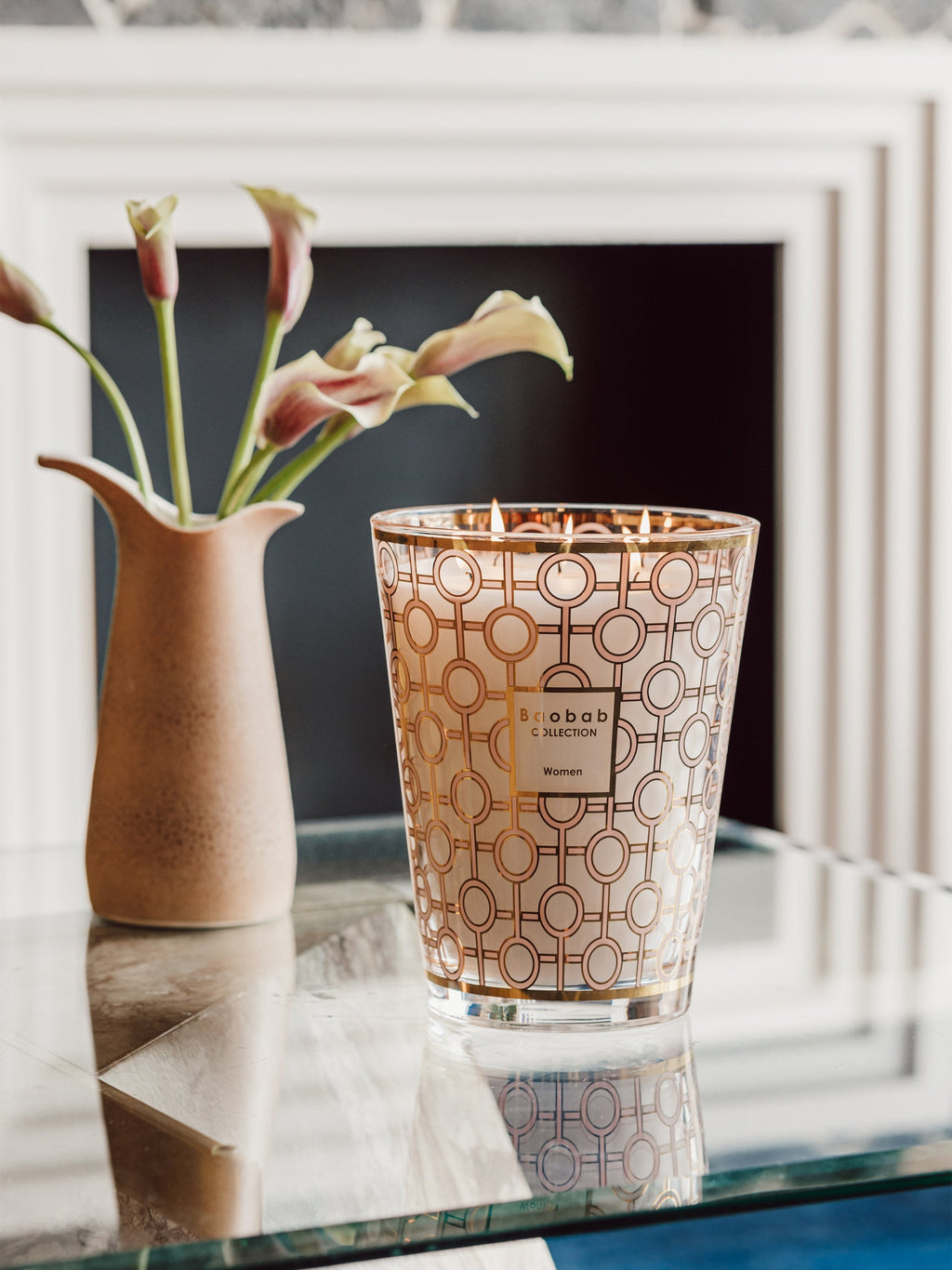 Women Five-Wick Scented Candle (Magnolia, Rose, Musk)
