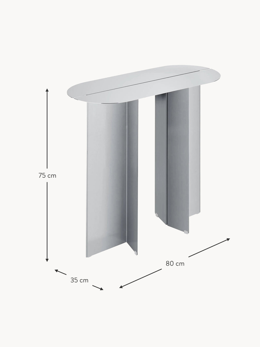 Oru Stainless Steel Sideboard