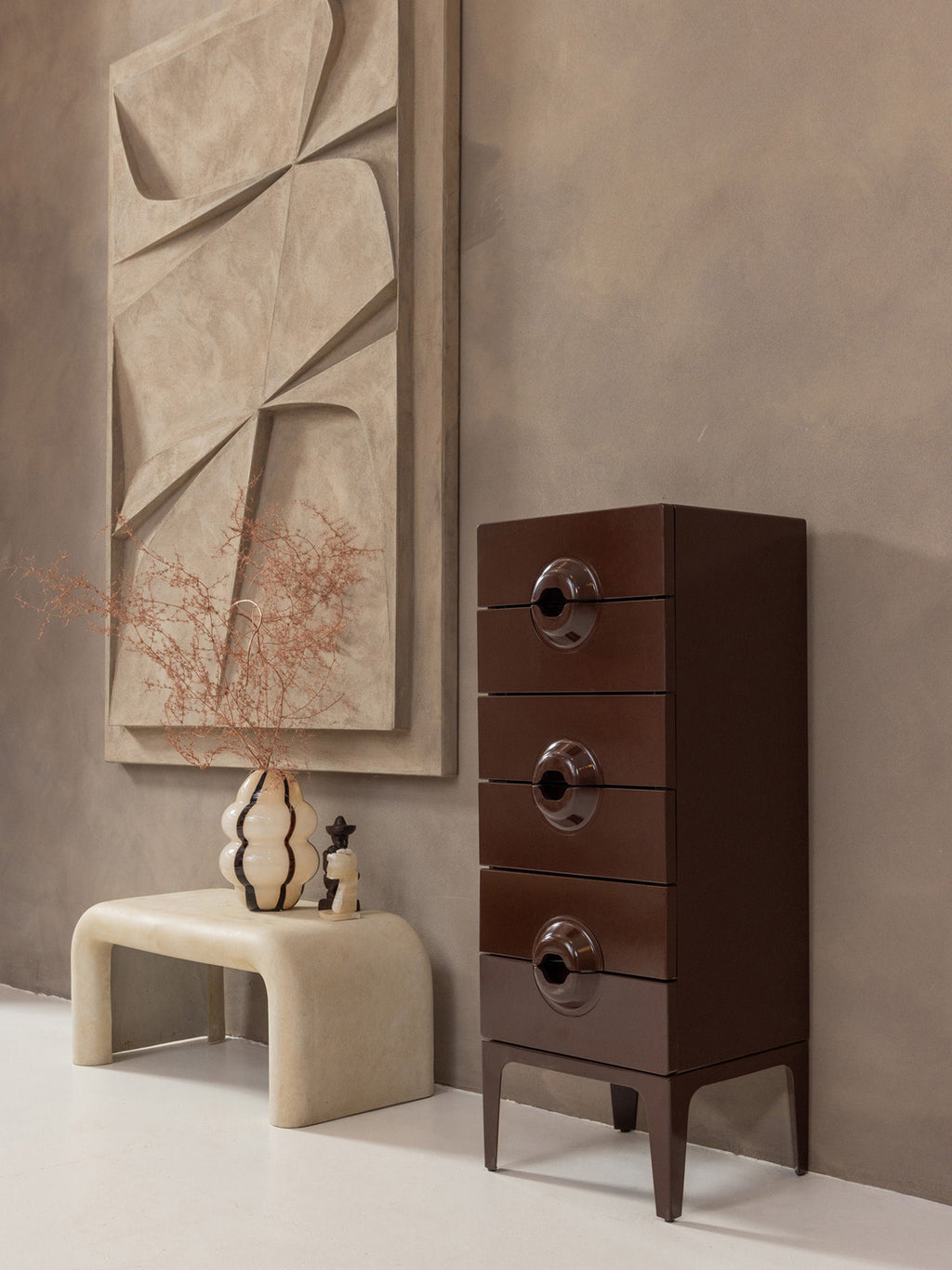 Merge Eucalyptus Wood Bedside Table