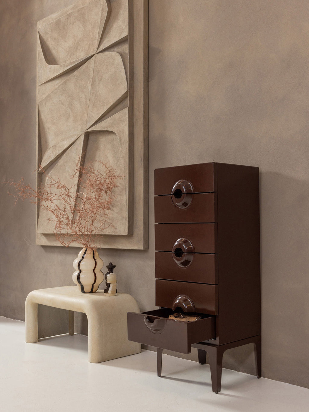 Merge Eucalyptus Wood Bedside Table