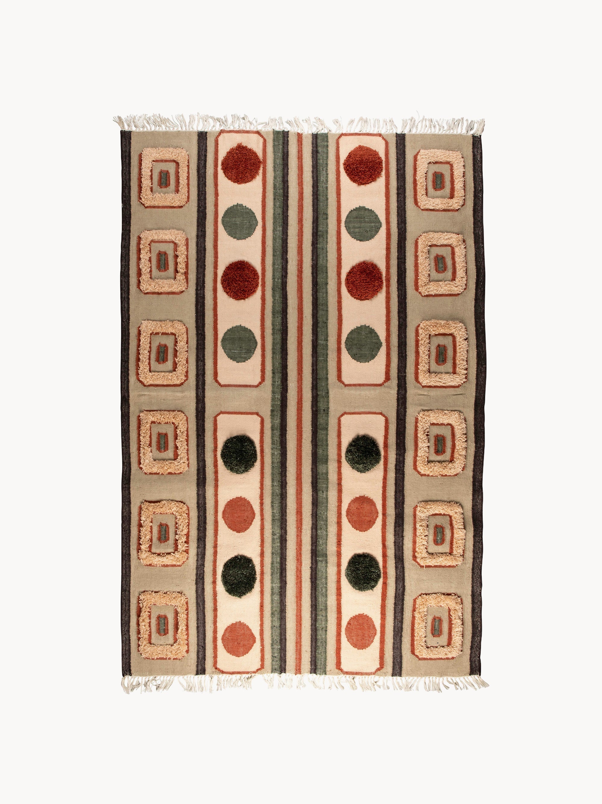Gallery image 1 - Hand-Woven High-Pile Rug Haydon with Tassels