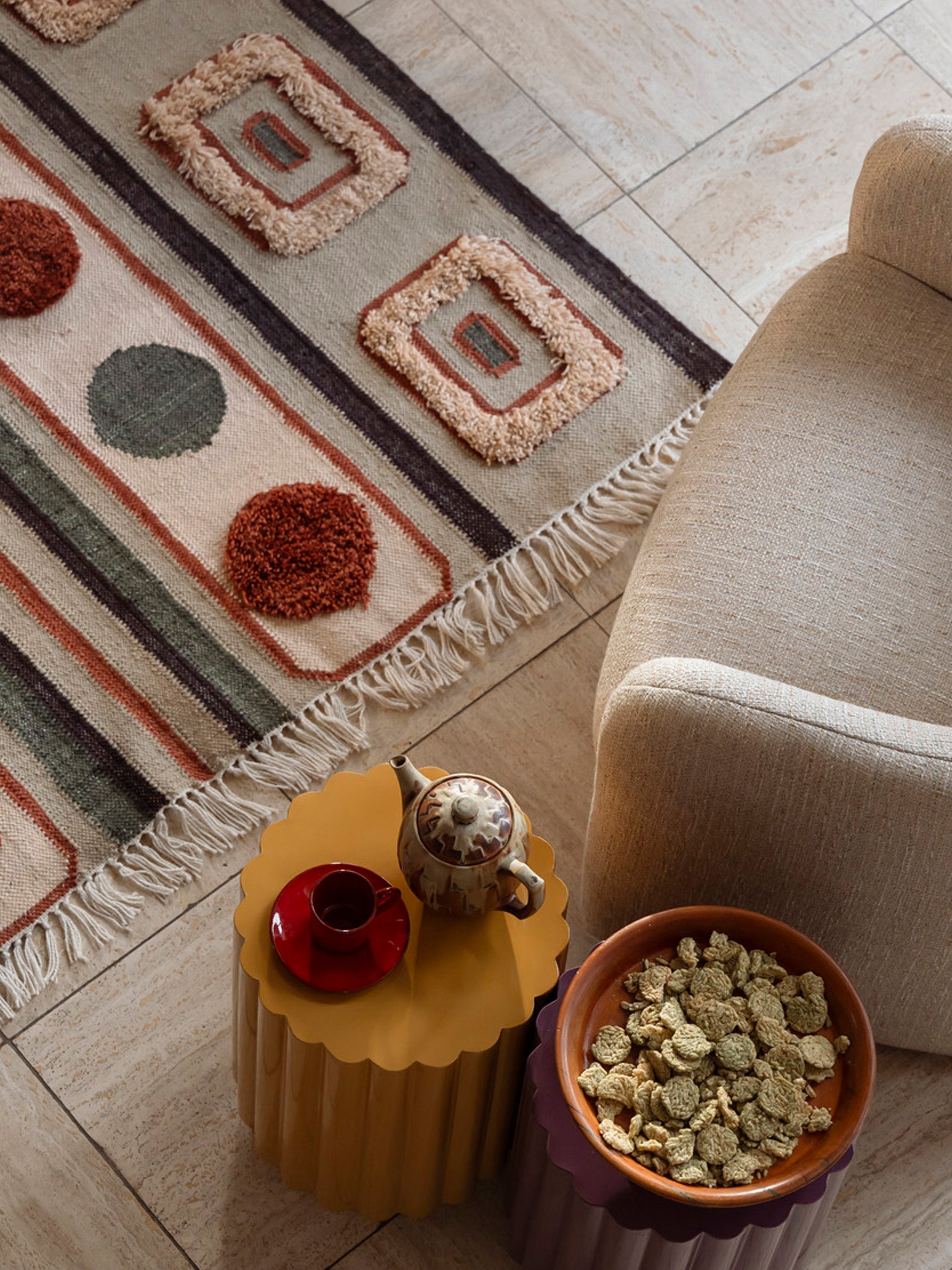 Haydon Hand-Woven High-Pile Rug with Tassels