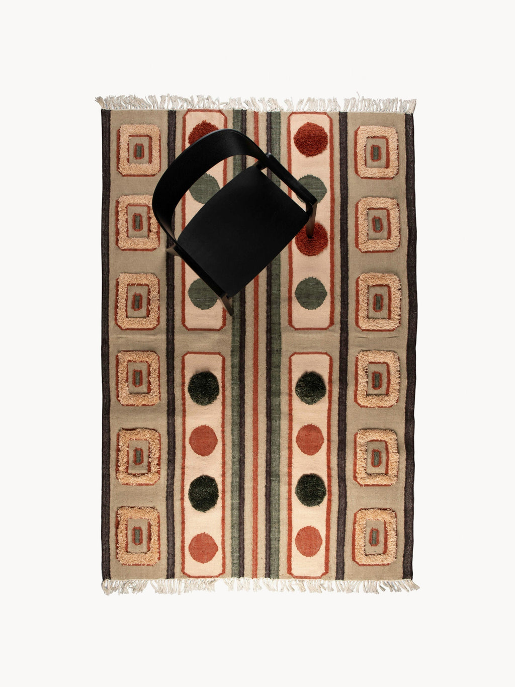 Haydon Hand-Woven High-Pile Rug with Tassels
