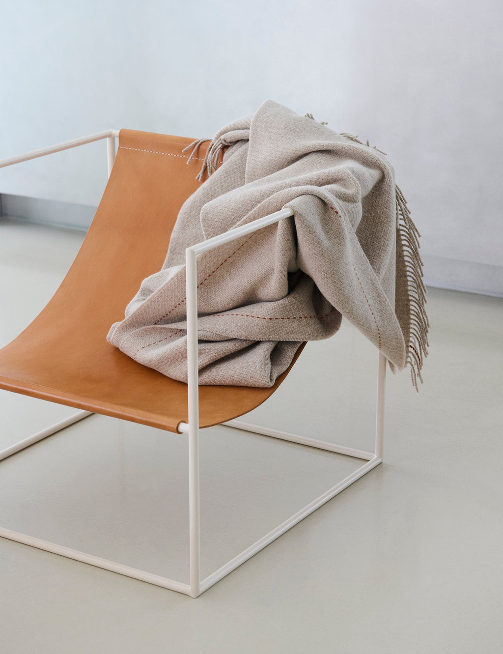 Highland Wool Throw with Fringes