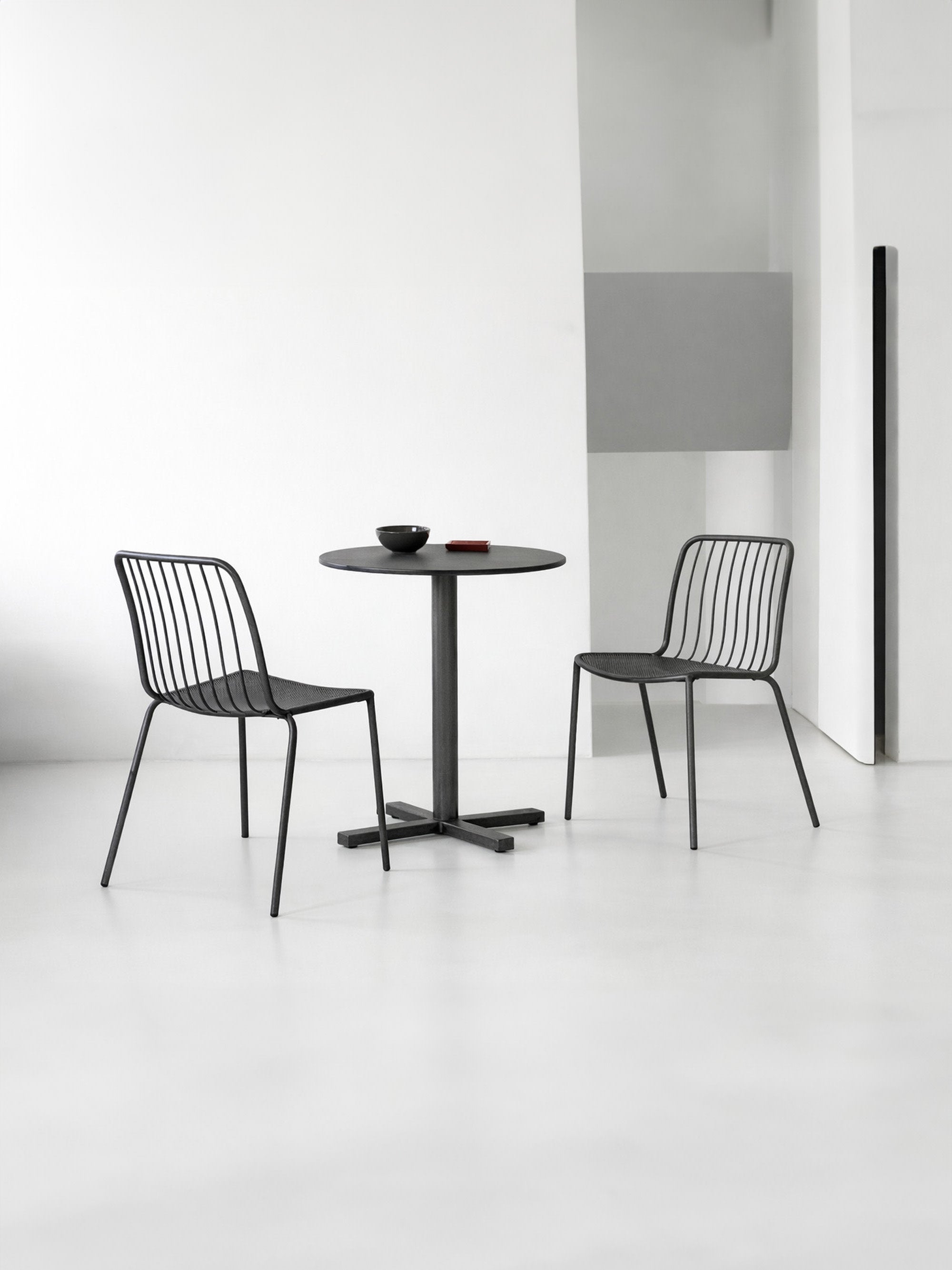 Alisea Stackable Garden Chairs, Set of 2