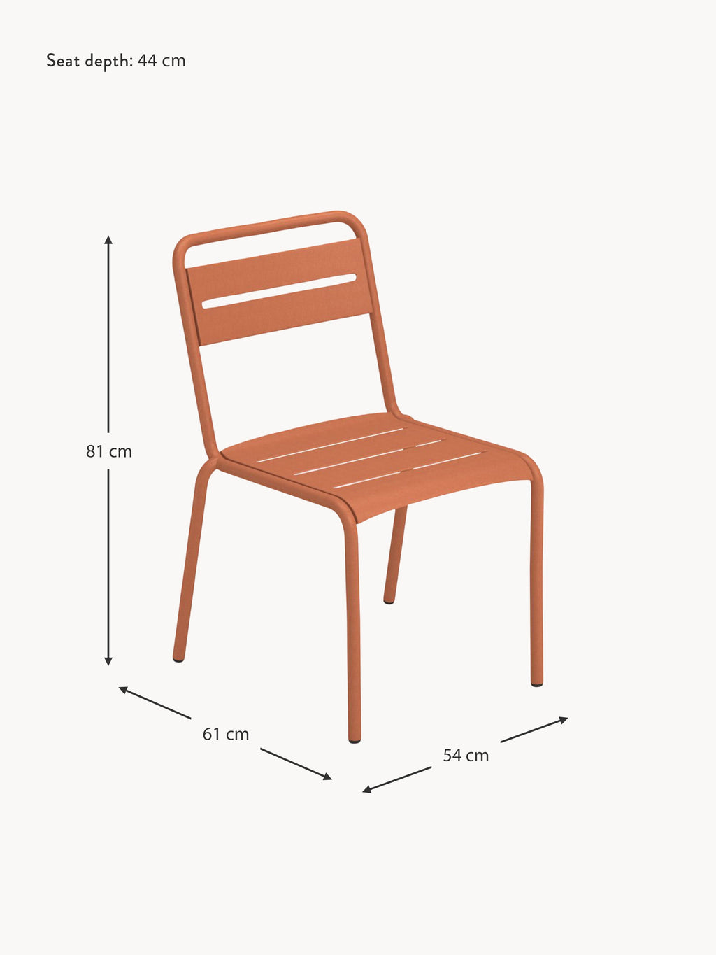 Star Stackable Garden Chairs, Set of 2