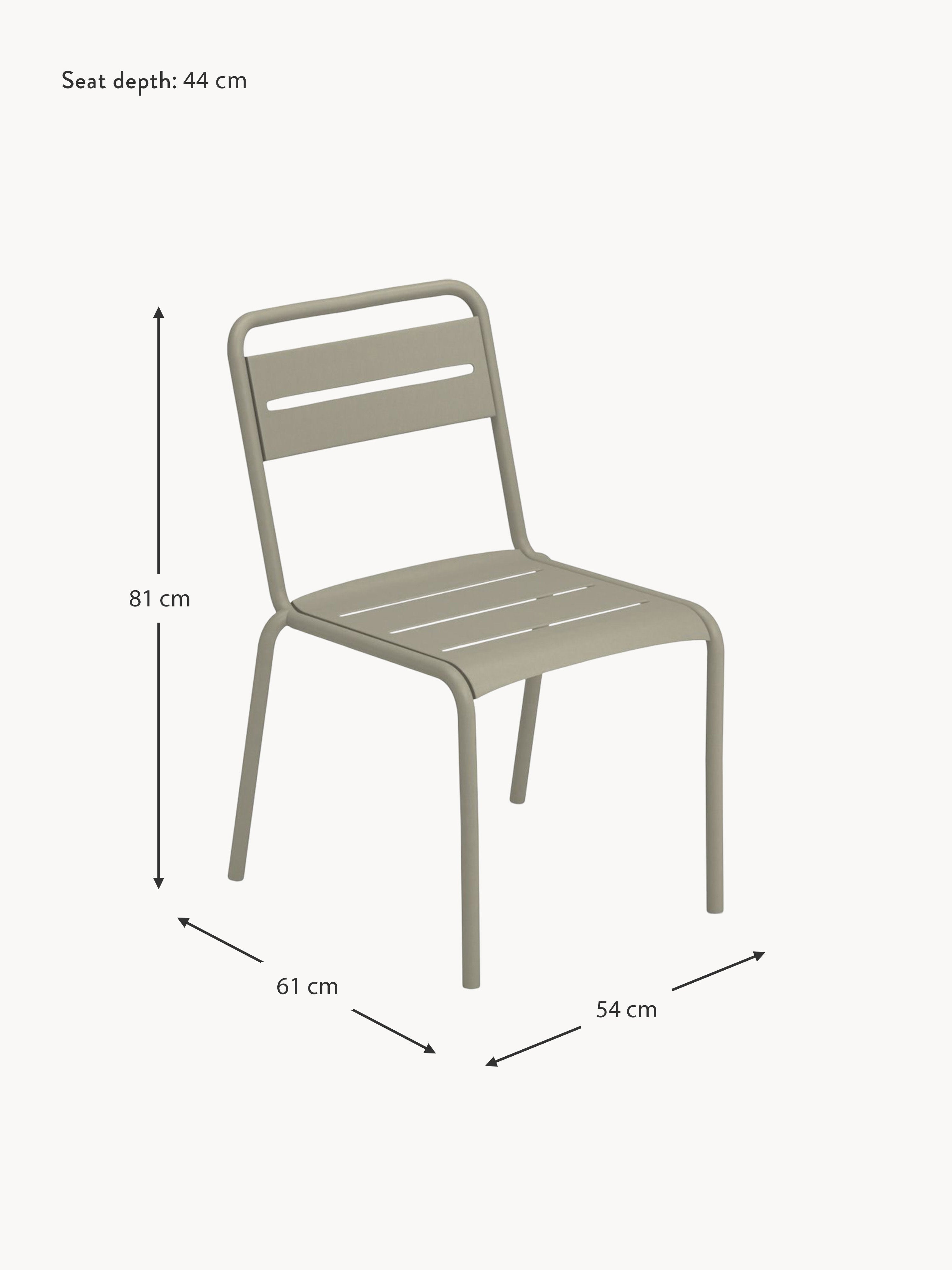 Star Stackable Garden Chairs, Set of 2