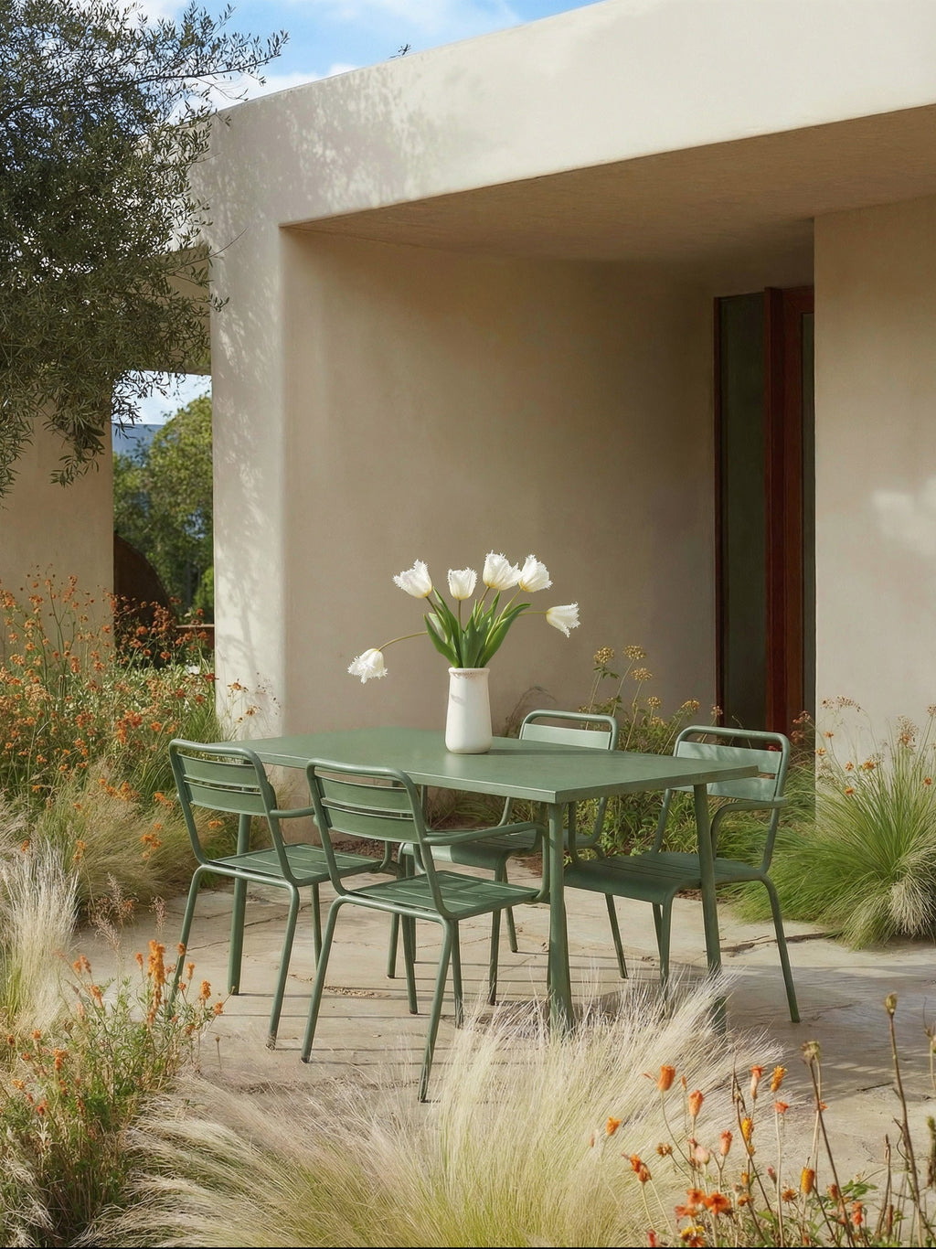 Star Stackable Garden Chairs, Set of 2