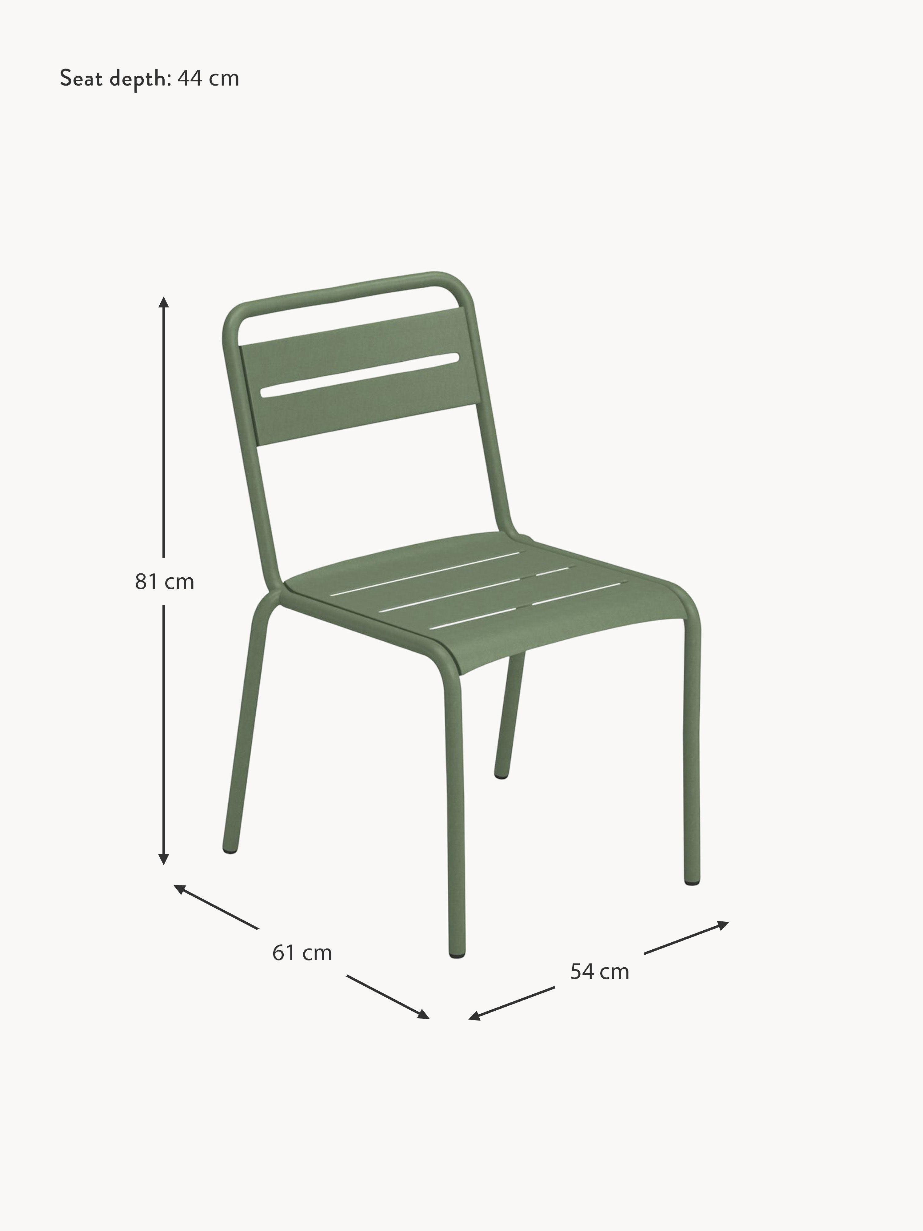 Star Stackable Garden Chairs, Set of 2