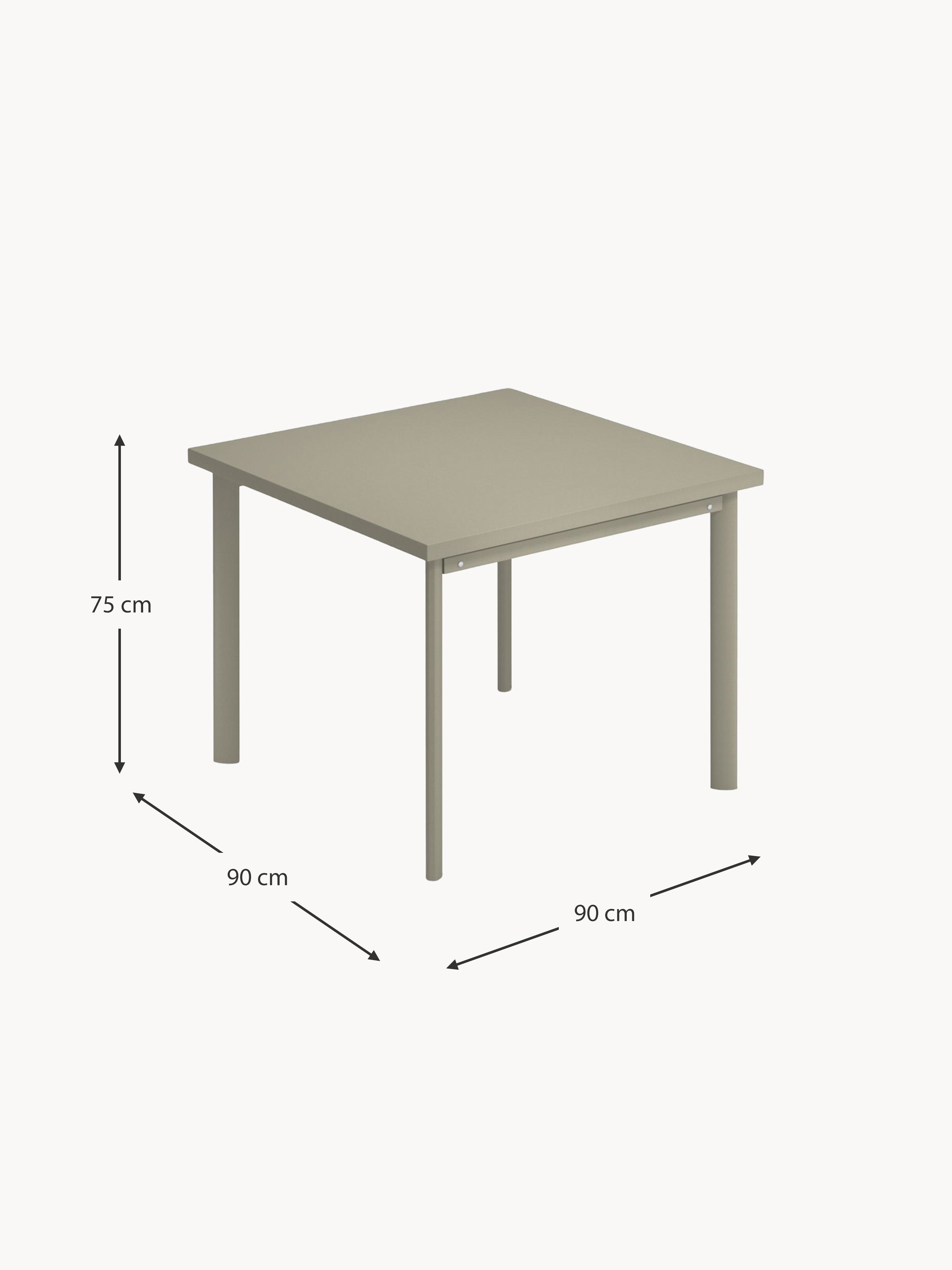Star Garden Table, 90 x 90 cm
