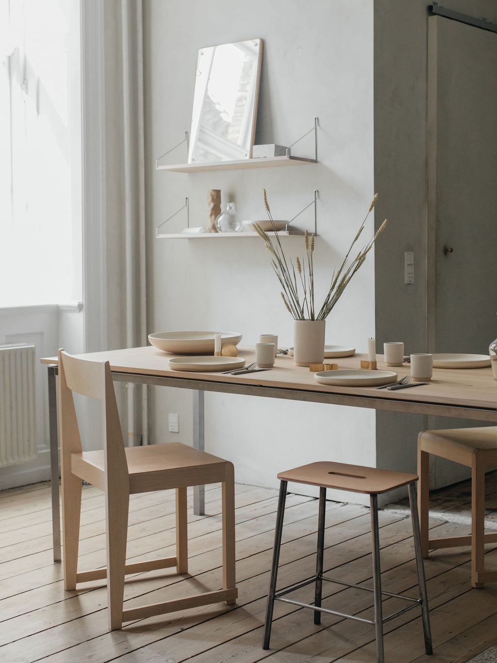 Adam Leather Counter Stool