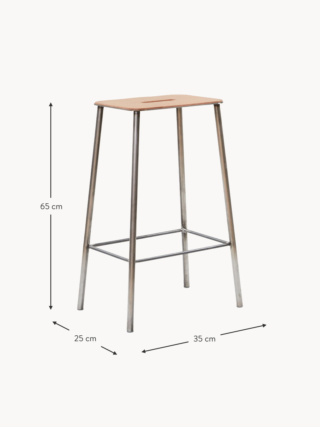 Adam Leather Counter Stool