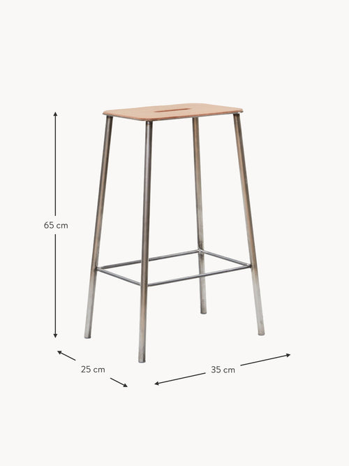 Adam Leather Counter Stool