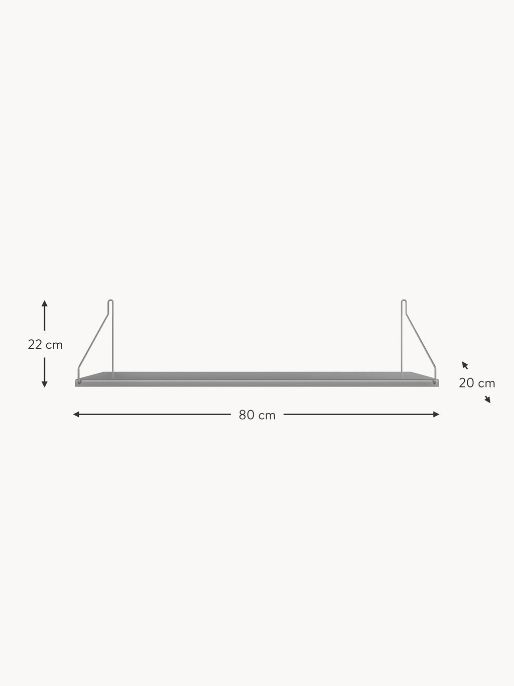 Single Wall-Mounted Shelf