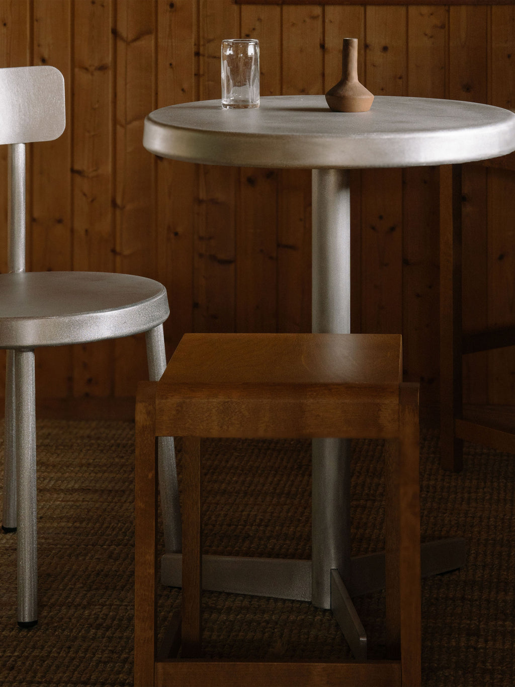 Tasca Round Metal Dining Table, Ø 58 cm