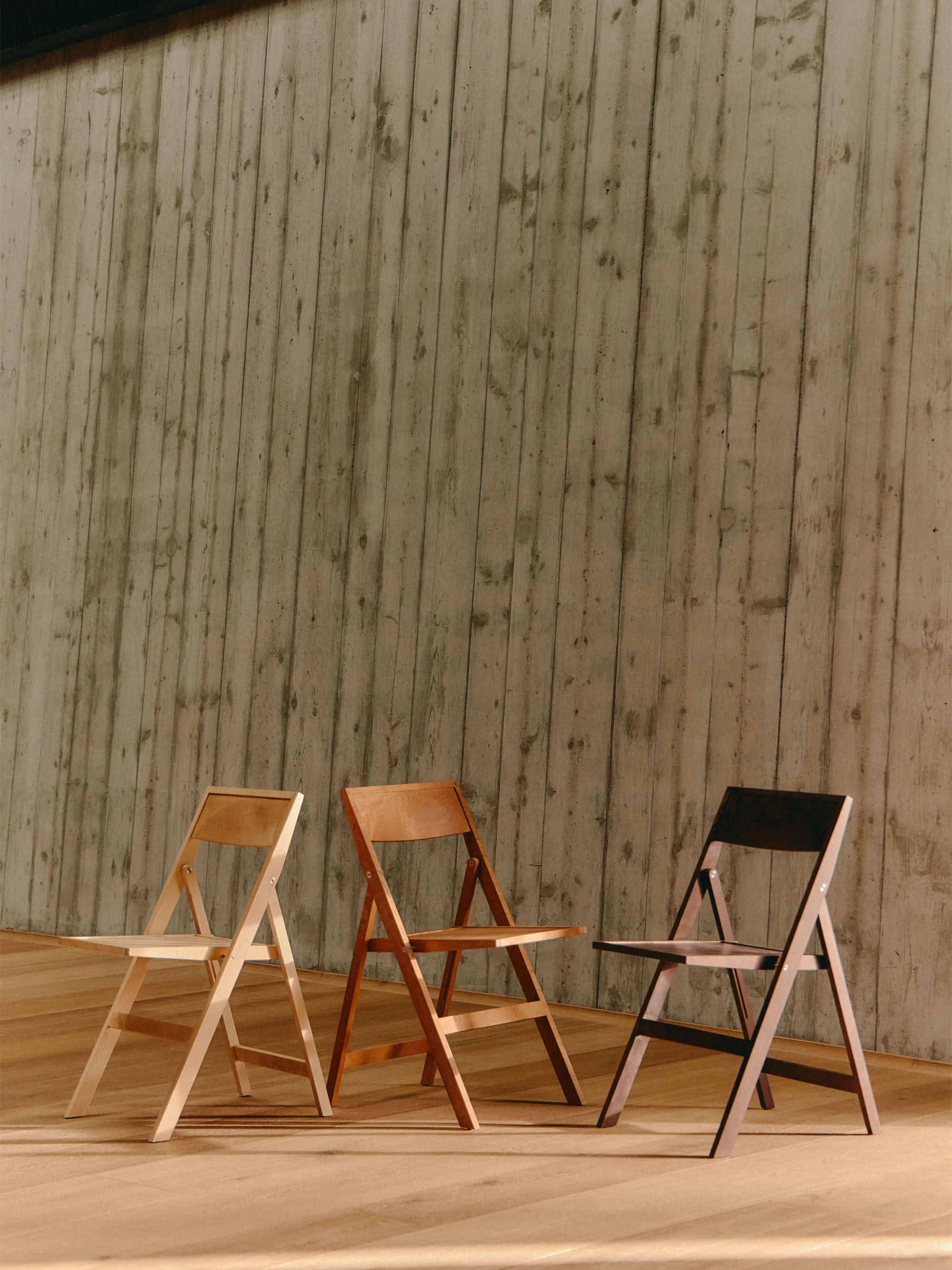Flat Folding Birch Wood Dining Chair