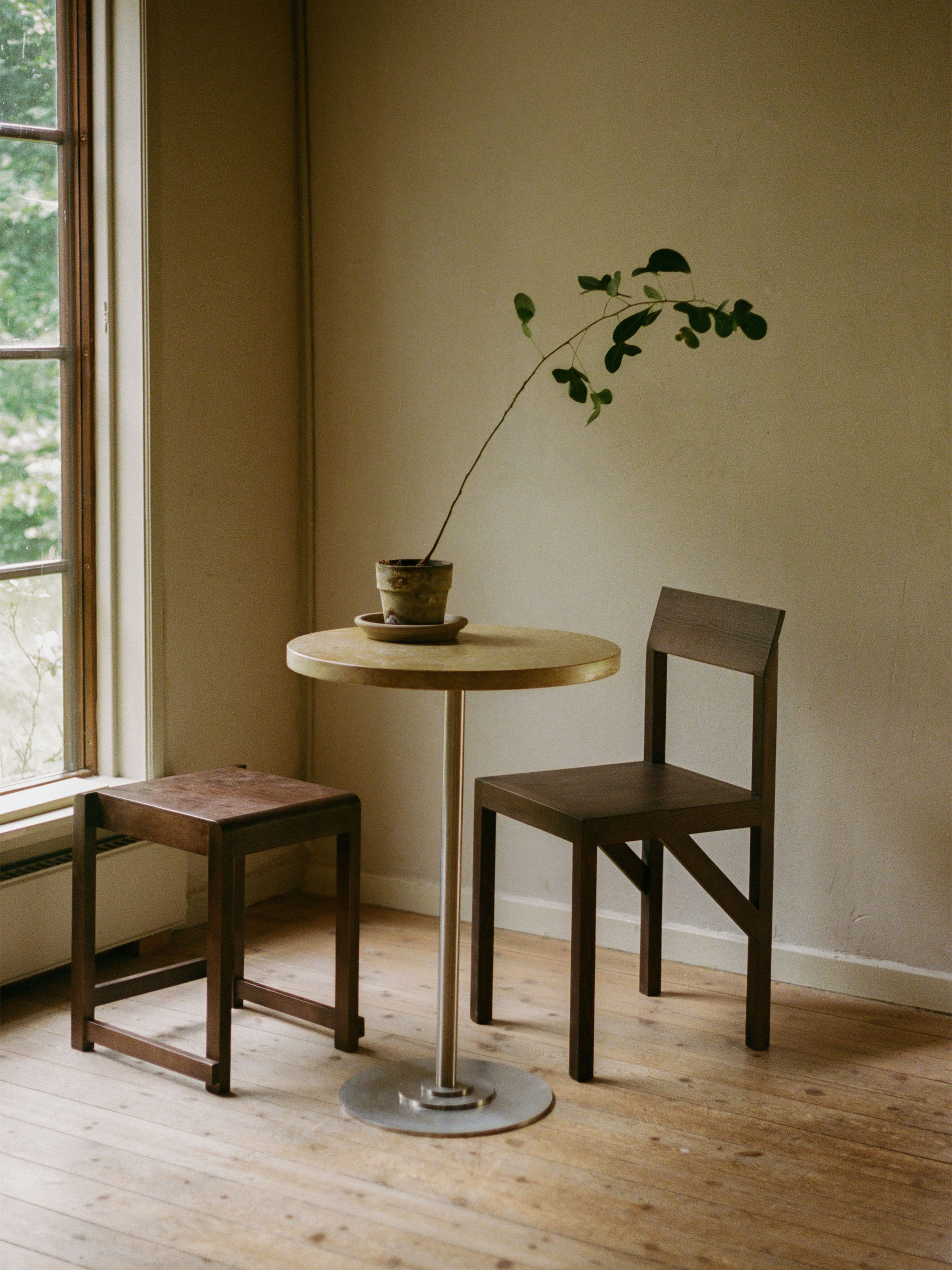 Bracket Ash Wood Dining Chair