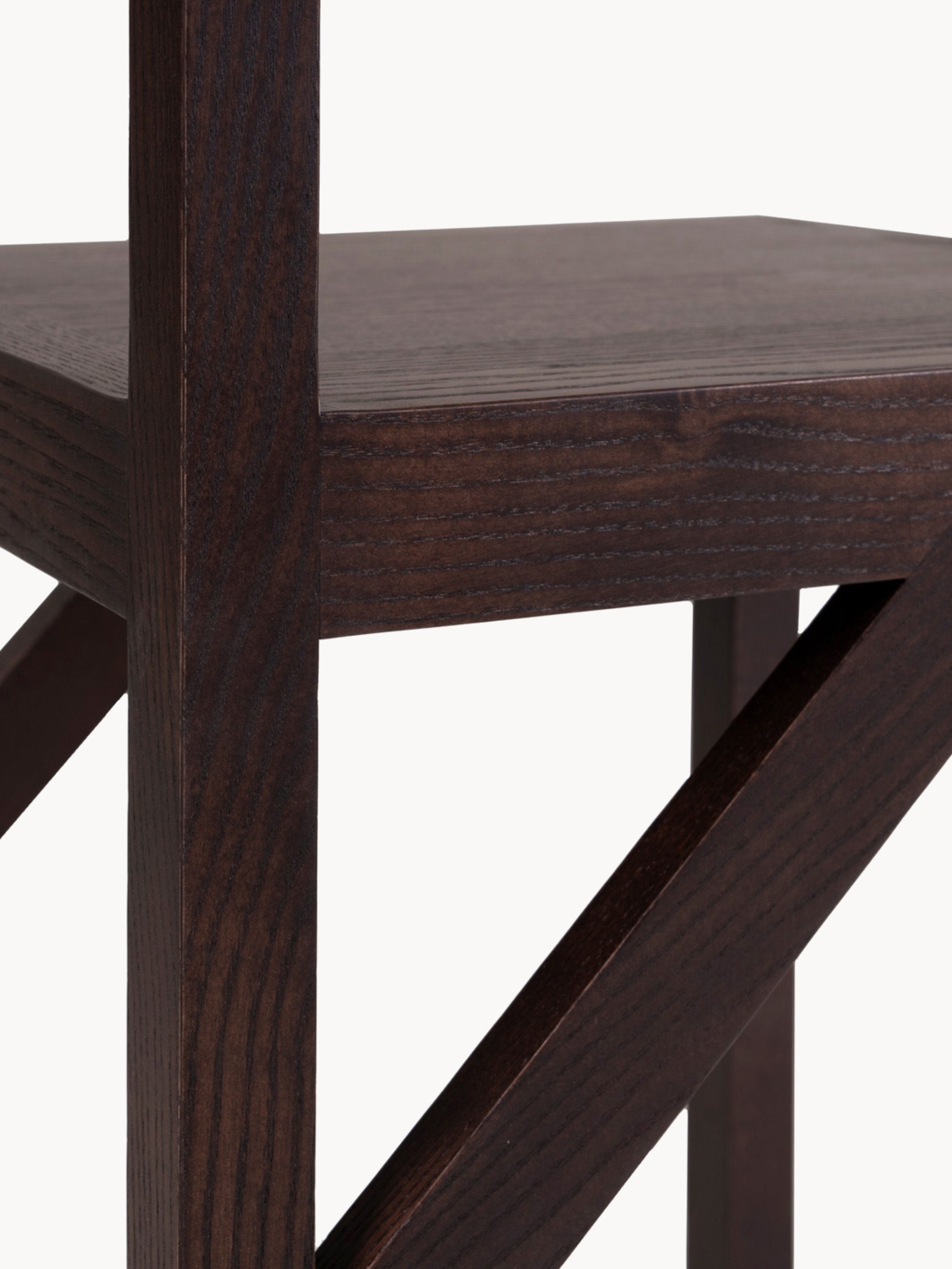 Bracket Ash Wood Dining Chair