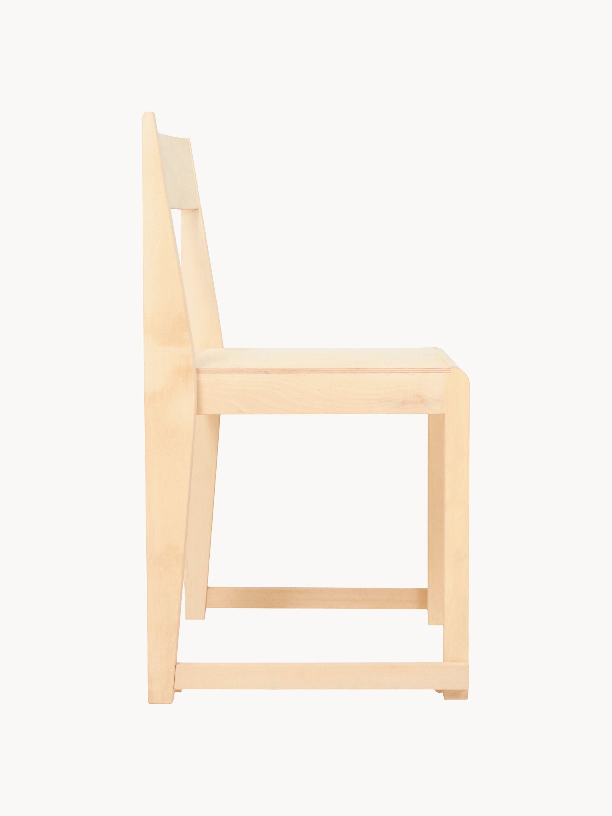 Birch Wood Dining Chair 01