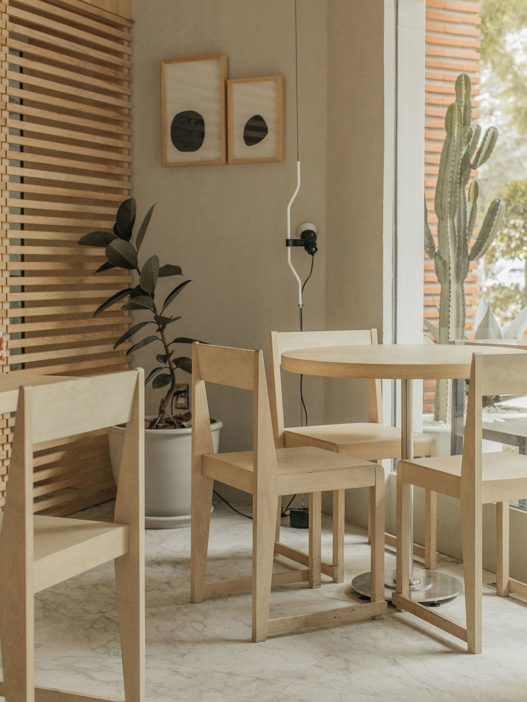 Birch Wood Dining Chair 01