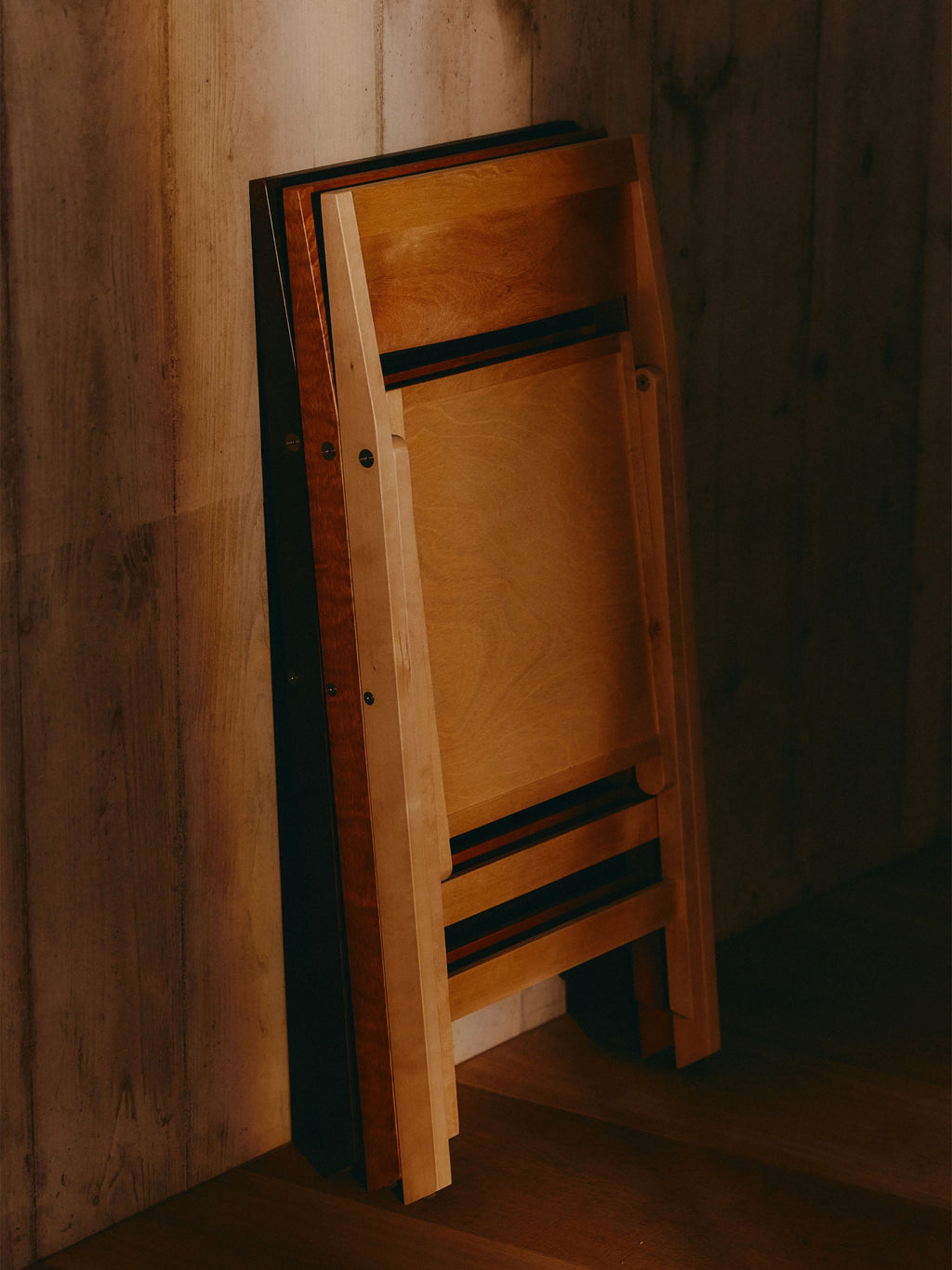 Flat Folding Birch Wood Dining Chair