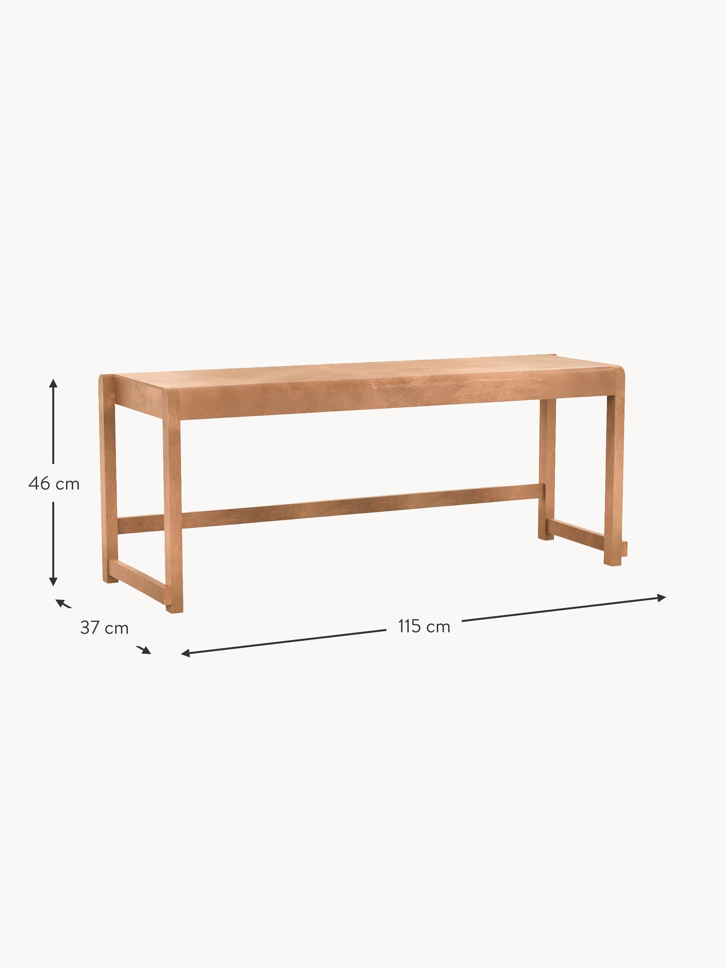 Birch Wood Bench 01