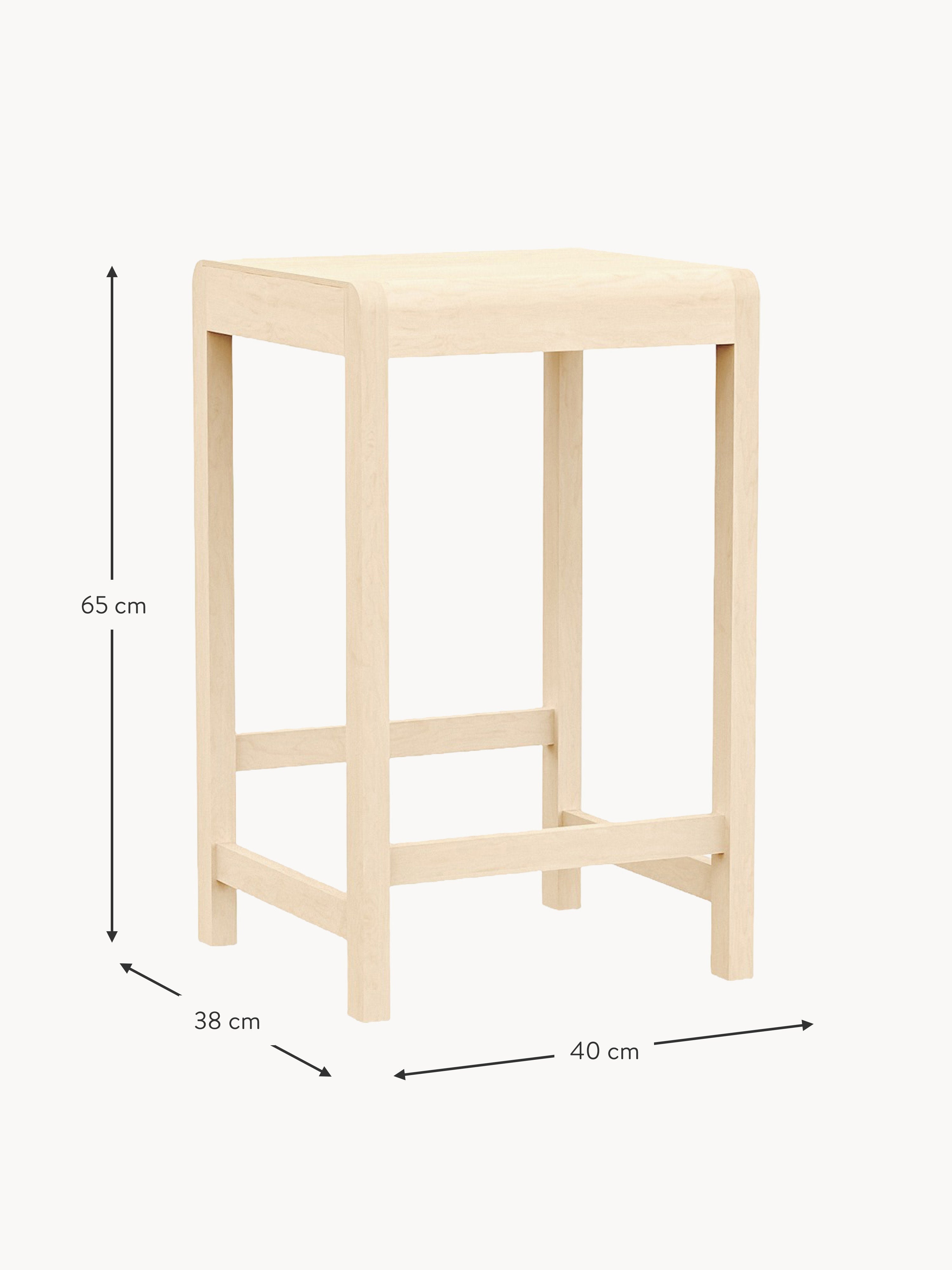 Birch Wood Counter Stool 01