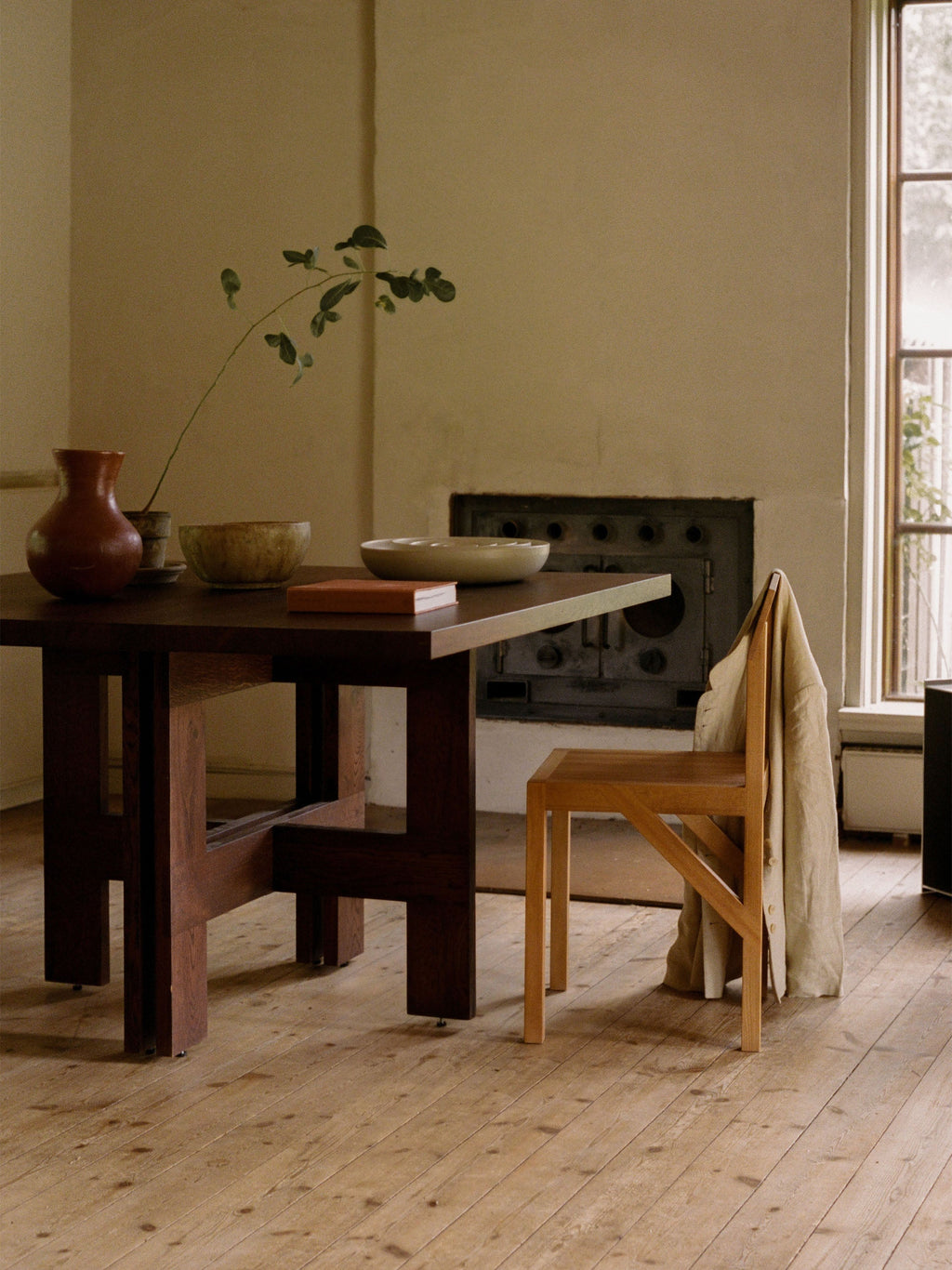 Bracket Ash Wood Dining Chair