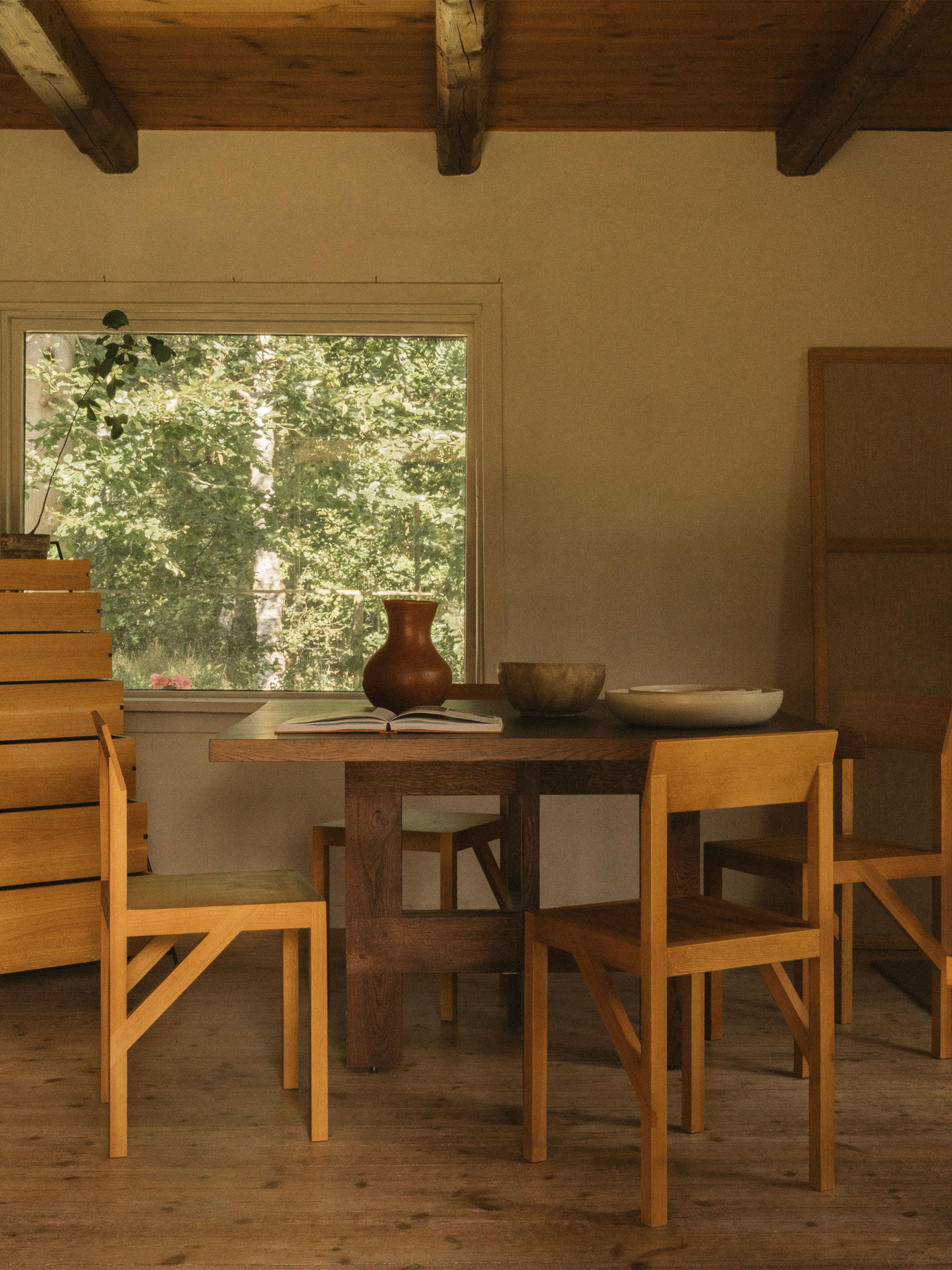 Bracket Ash Wood Dining Chair