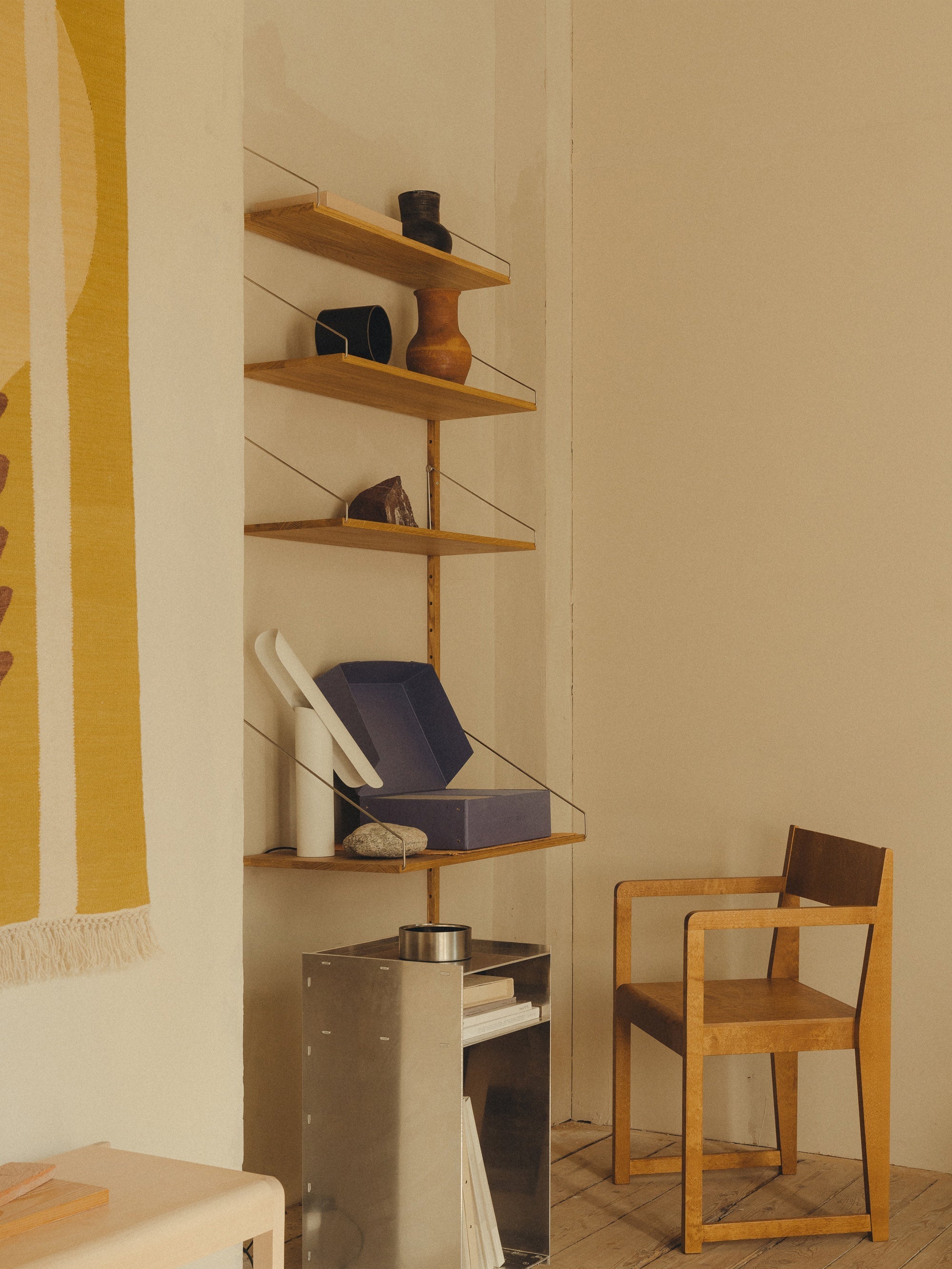 Birch Wood Arm Chair 01
