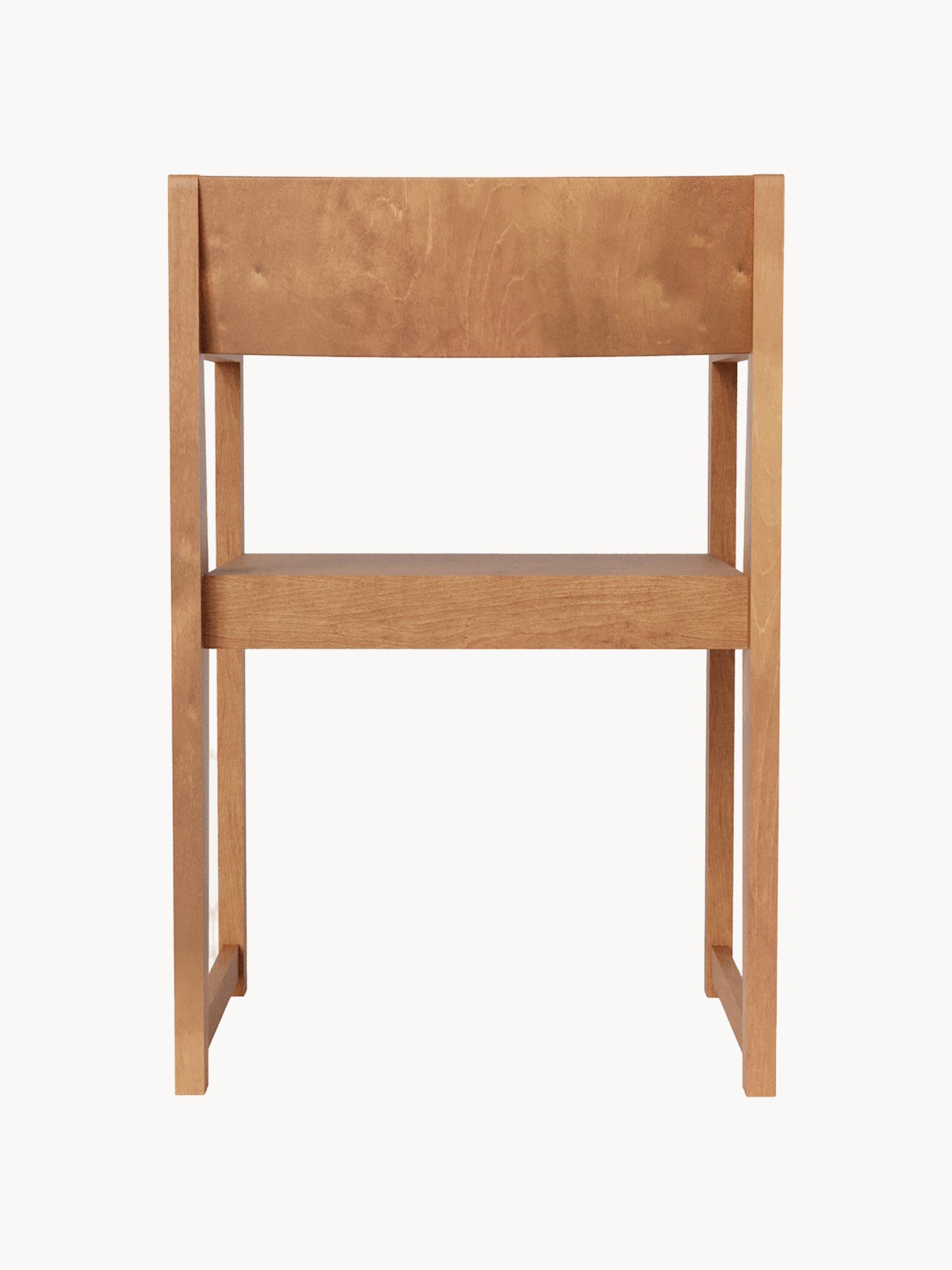 Birch Wood Arm Chair 01