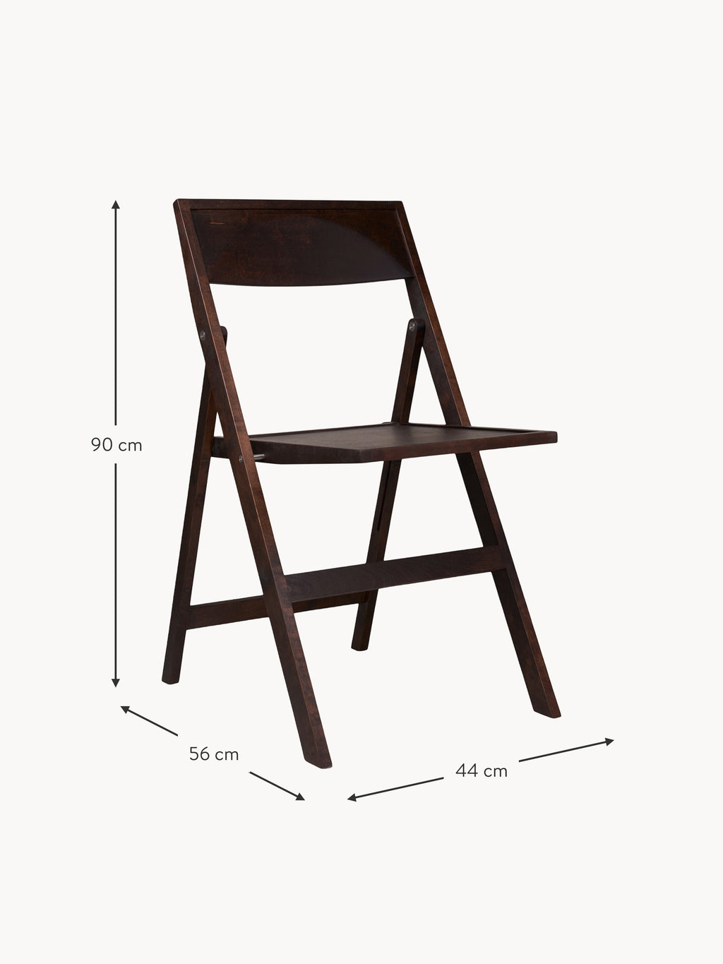 Flat Folding Birch Wood Dining Chair