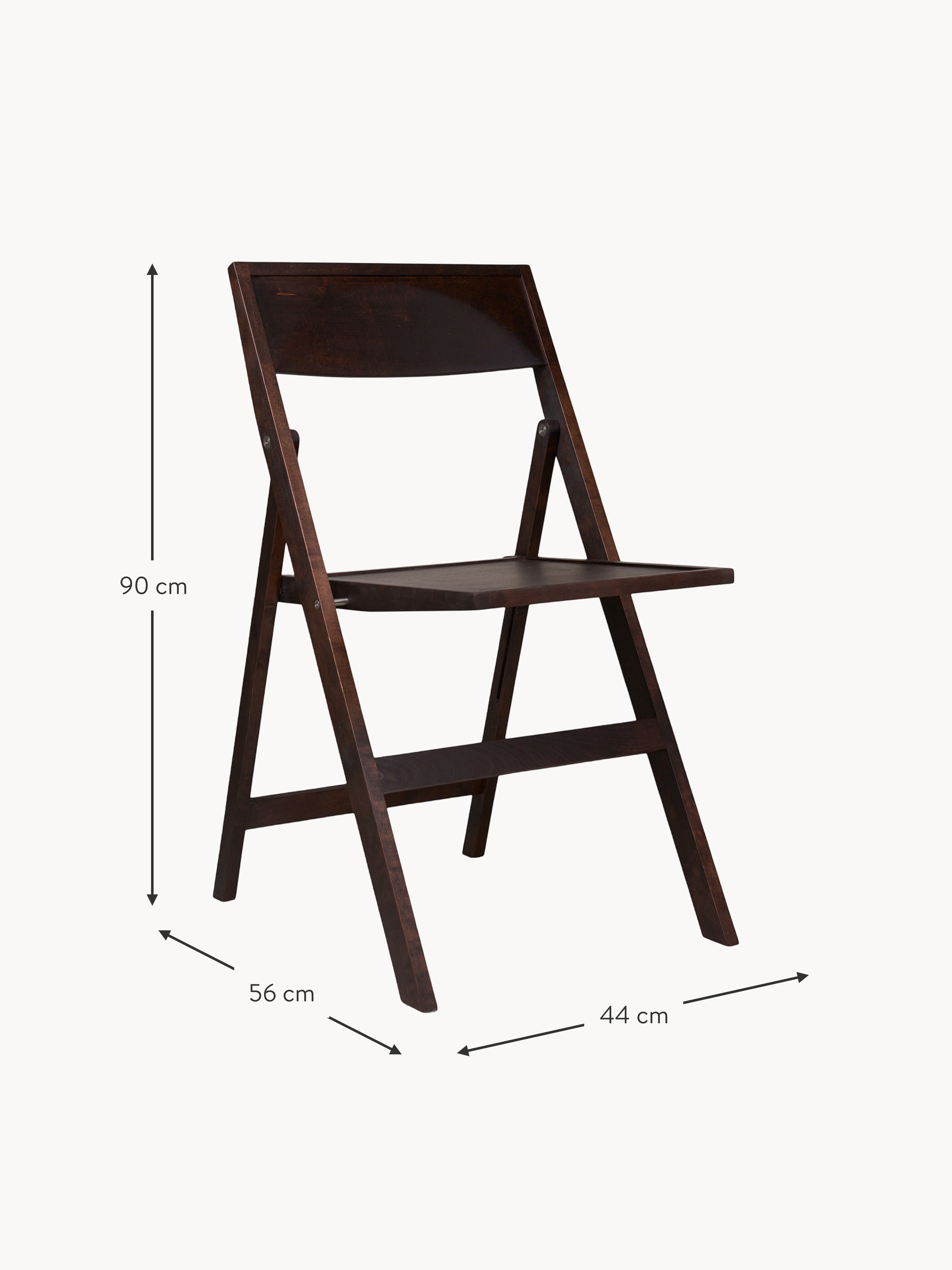 Flat Folding Birch Wood Dining Chair