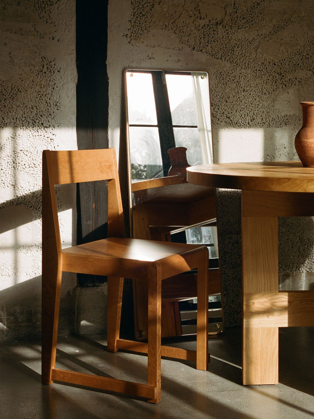 Birch Wood Dining Chair 01